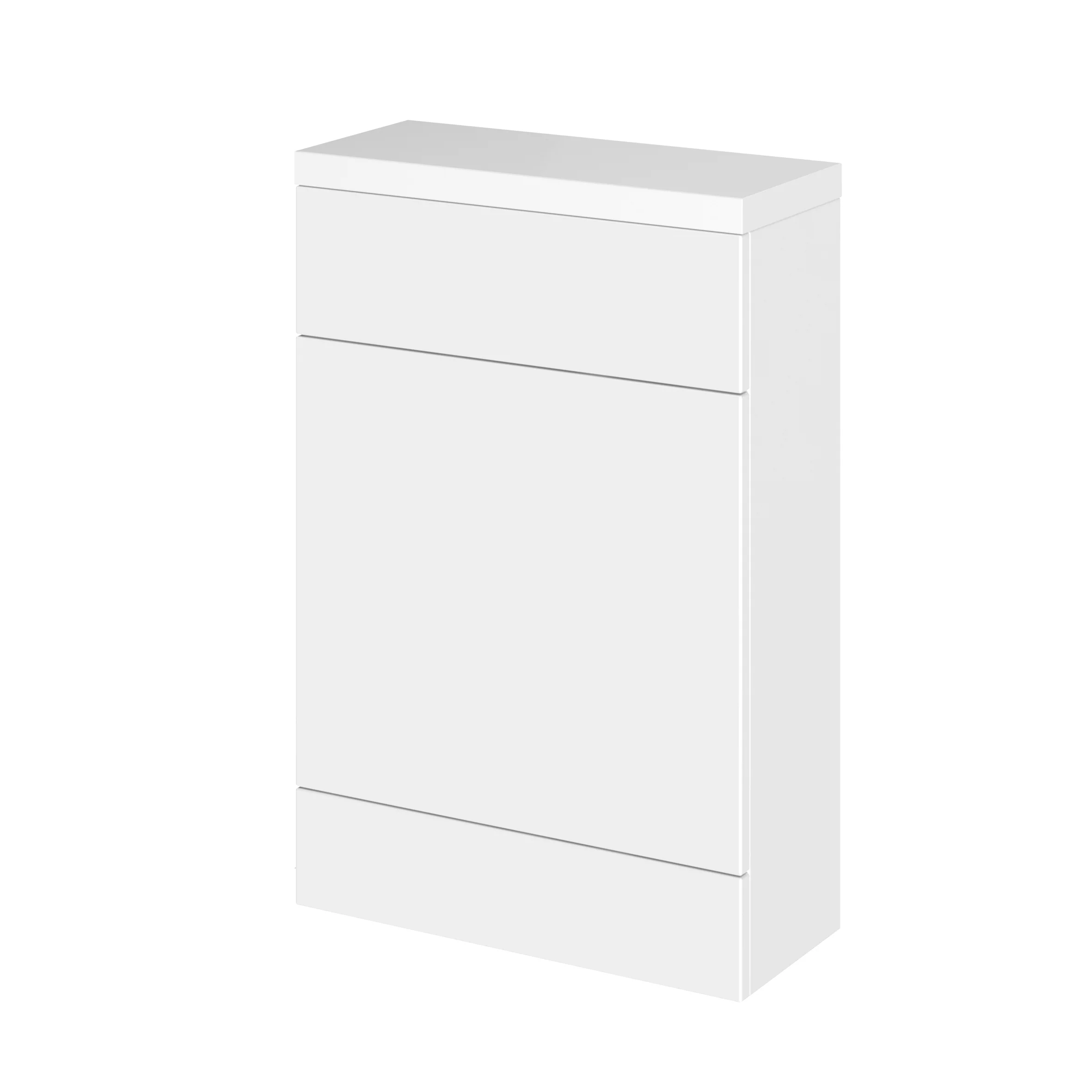 Hudson Reed Fusion WC Unit & White-Top 600mm  - Gloss White (Compact)