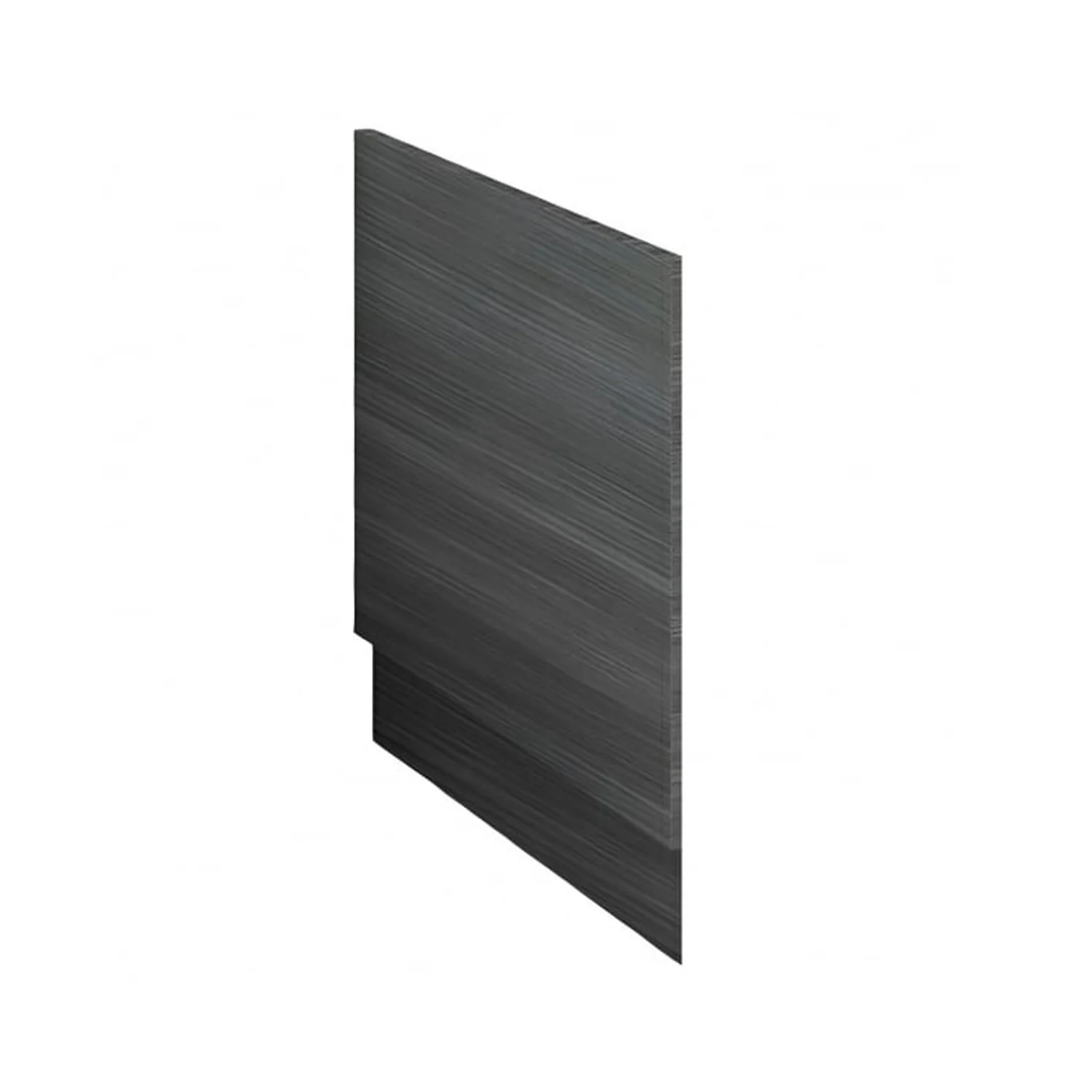 Hudson Reed Fusion 700mm Bath End Panel & Plinth - Anthracite Woodgrain