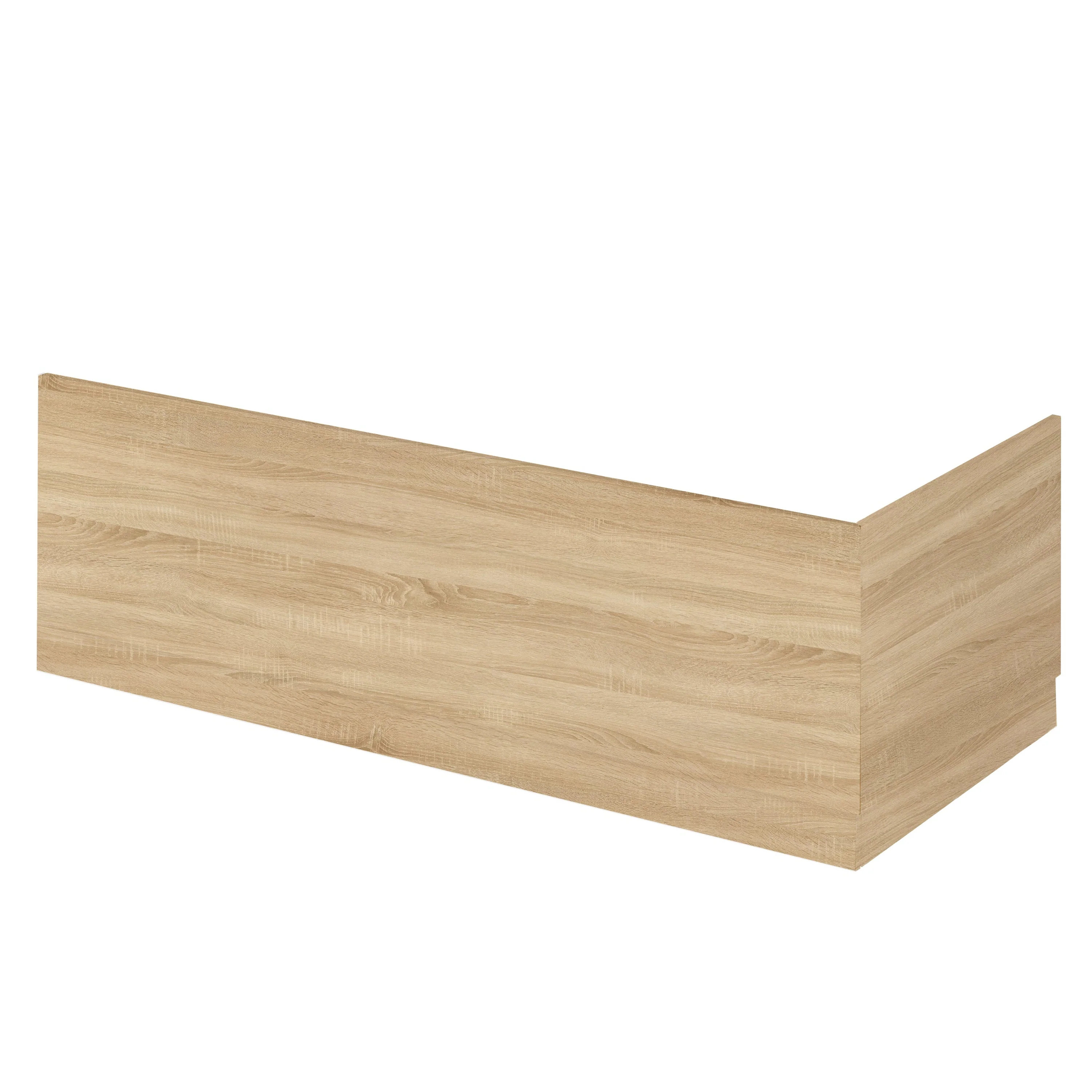 Hudson Reed Fusion 700mm Bath End Panel & Plinth - Natural Oak
