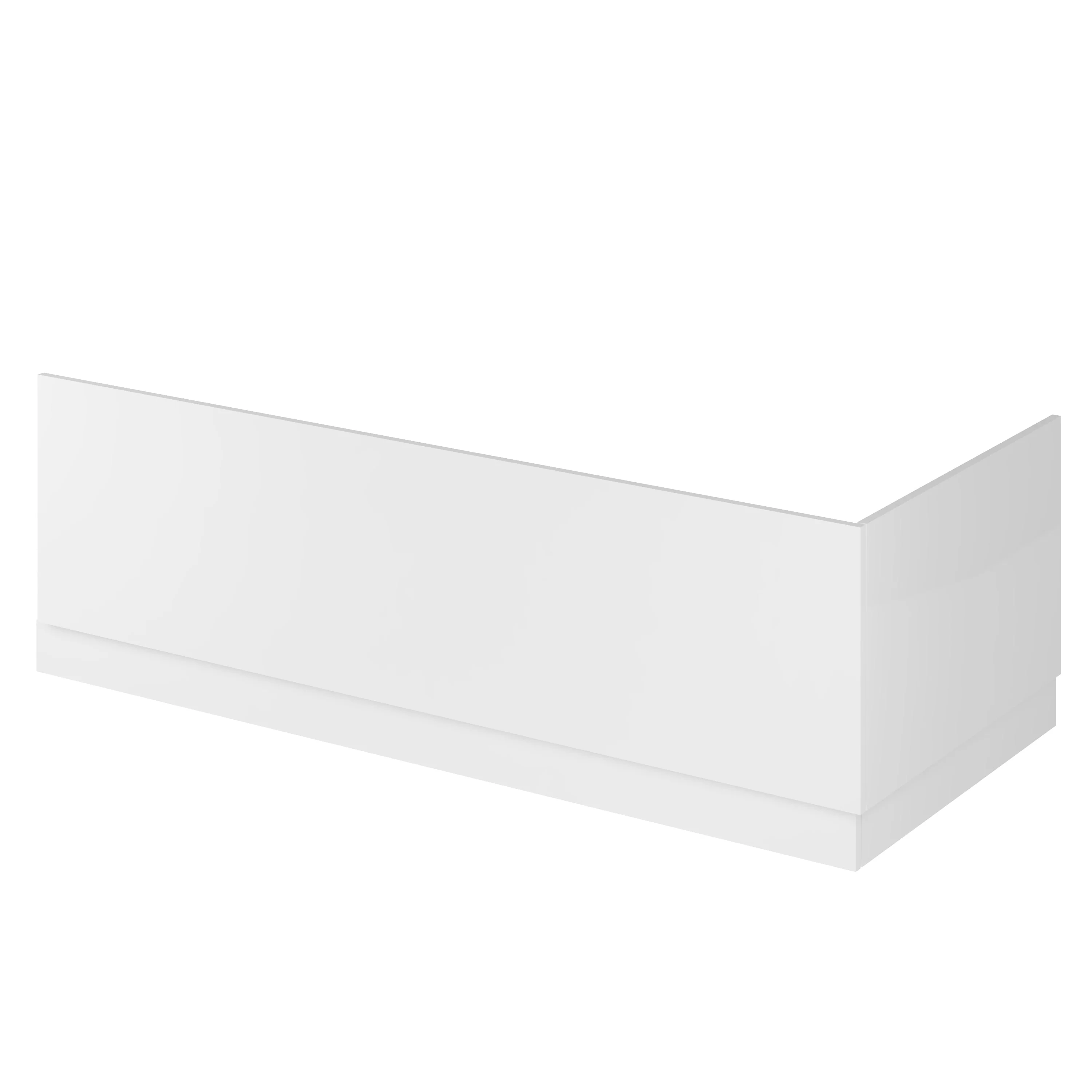 Hudson Reed Fusion 750mm Bath End Panel & Plinth - Gloss White