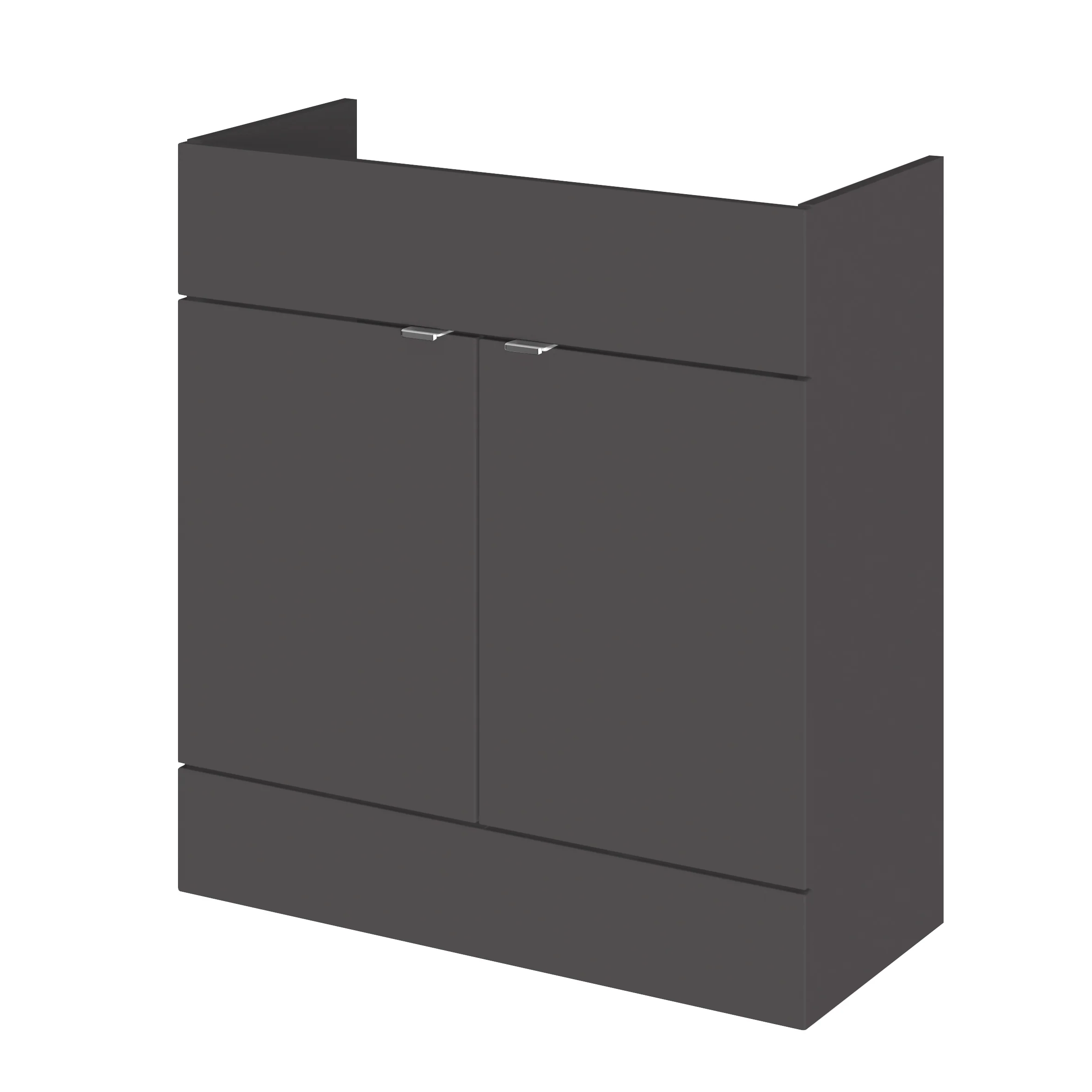 Hudson Reed Fusion 800mm Vanity Unit - Gloss Grey