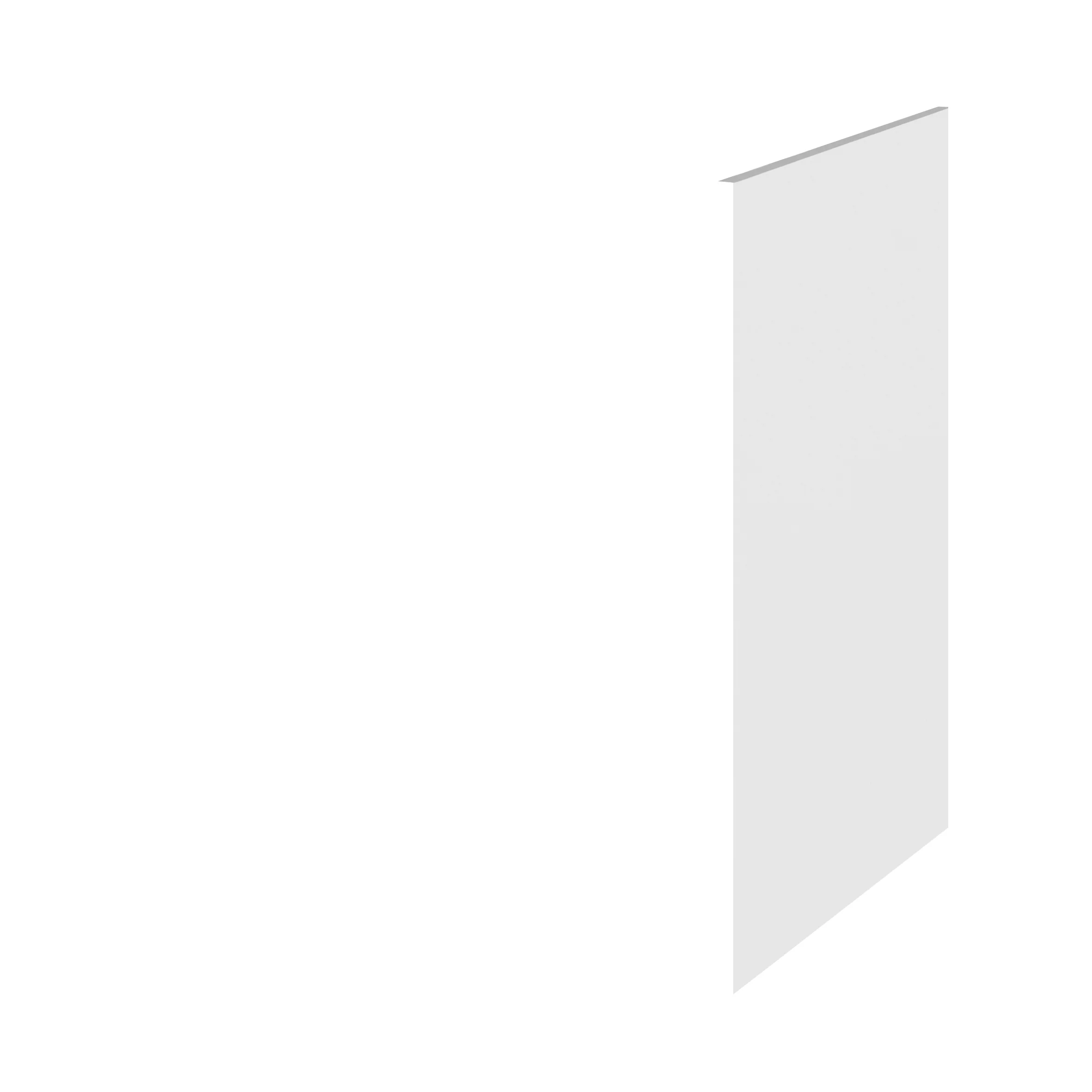 Hudson Reed Fusion Decorative End Panel - Gloss White
