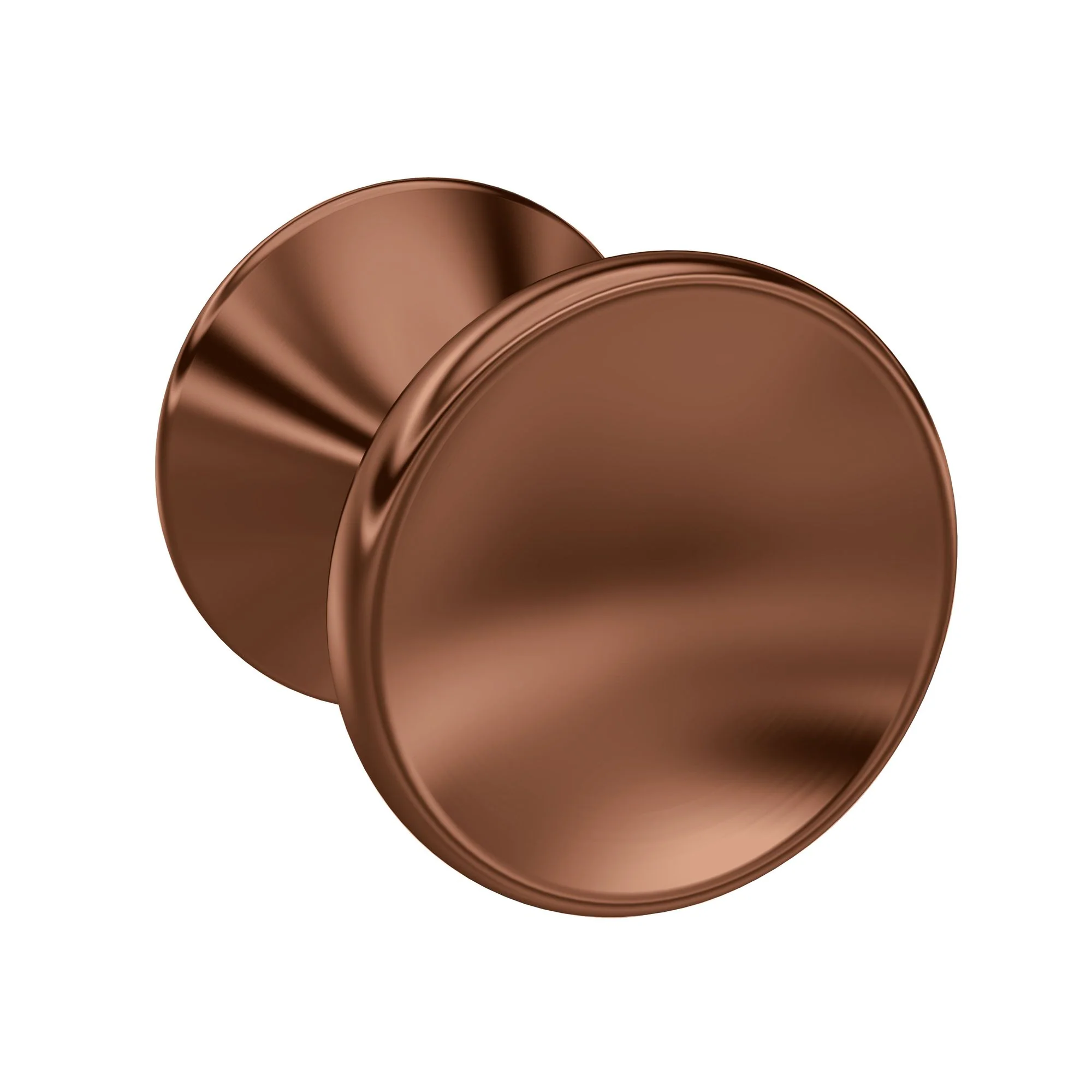 Hudson Reed Indented Round Knob Handle 29.5mm - Brushed Bronze