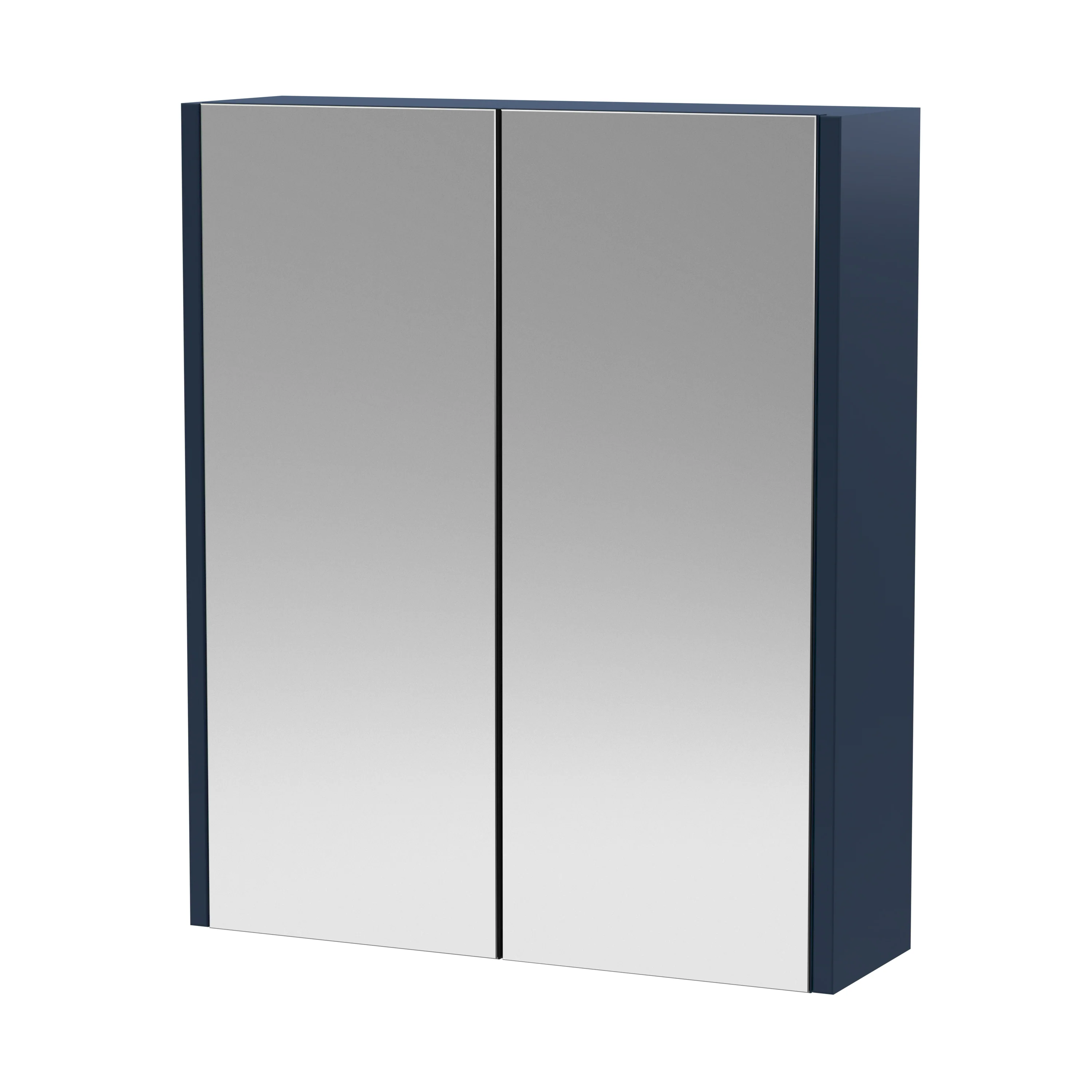 Hudson Reed Juno 600mm Mirror Unit (50/50) - Midnight Blue