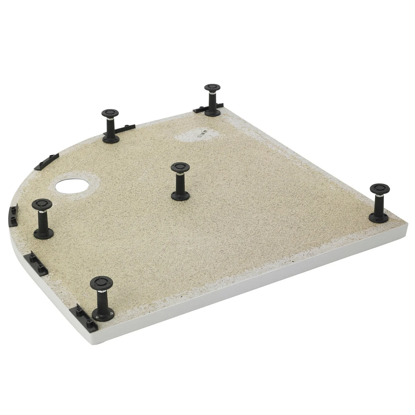Hudson Reed Leg Set & Plinth Kit (1200x1000 Curved Plinth) - White - Image 2