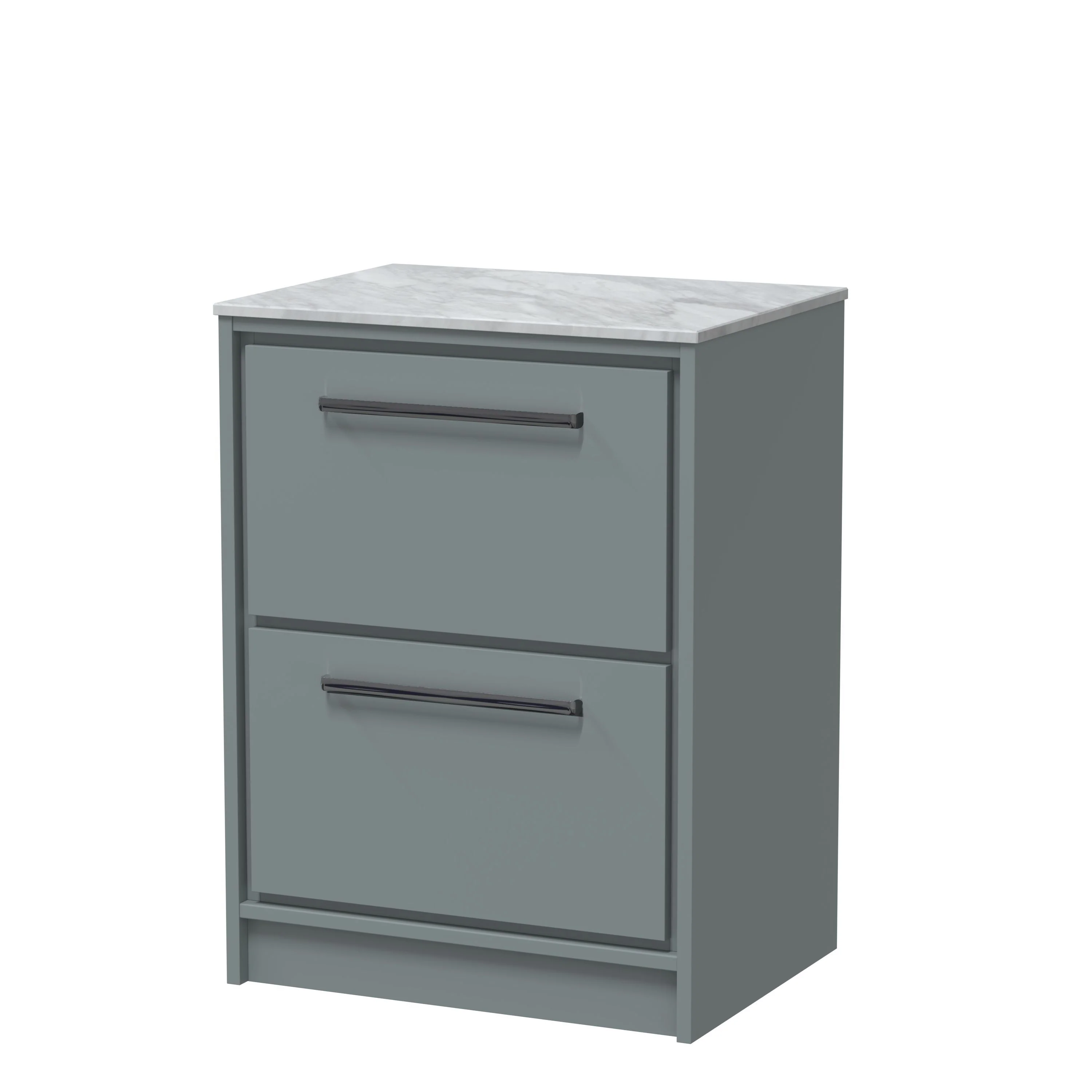 Hudson Reed Lille 600mm 2-Drawer Floor Standing Vanity Unit - Coastal Grey - Image 13