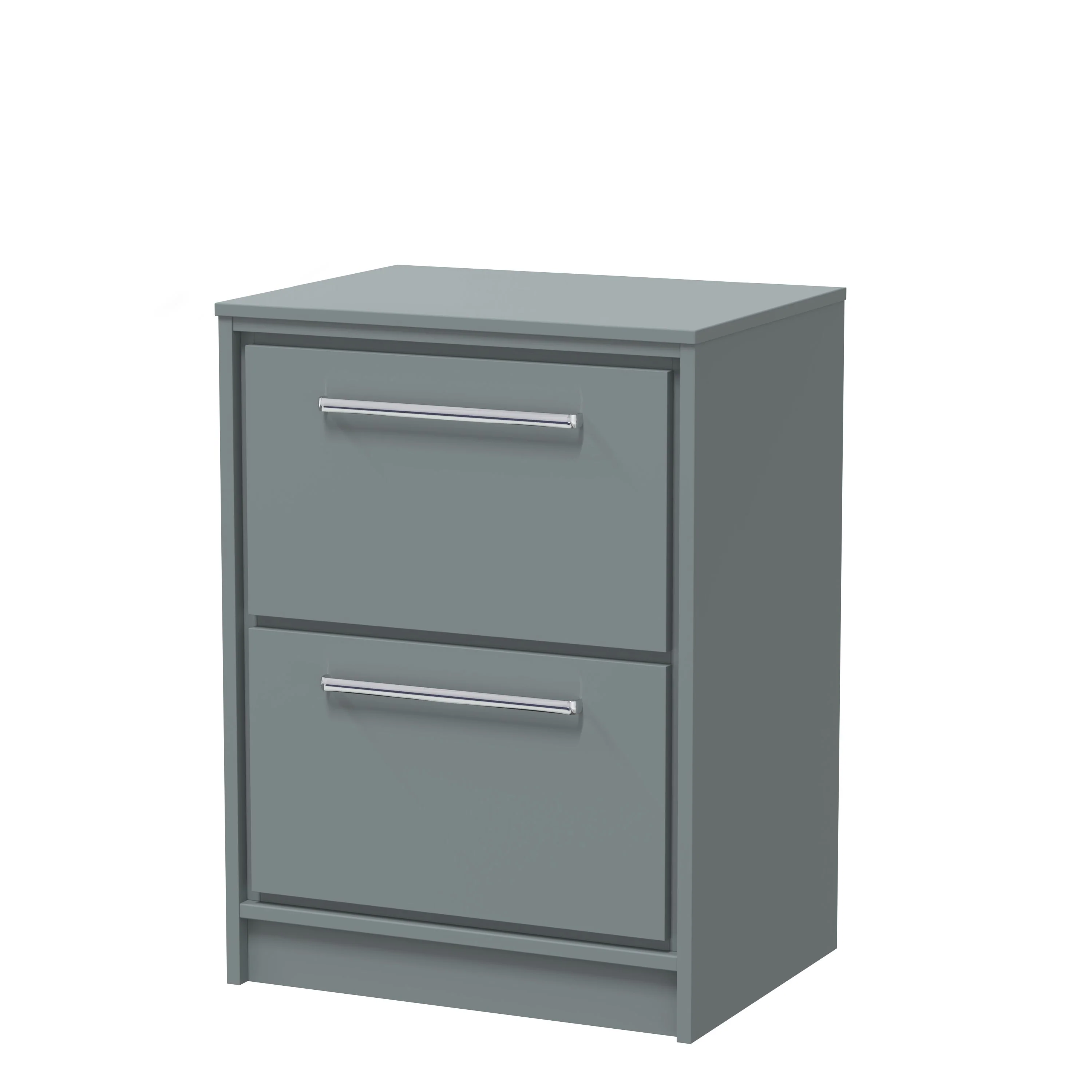 Hudson Reed Lille 600mm 2-Drawer Floor Standing Vanity Unit - Coastal Grey - Image 2