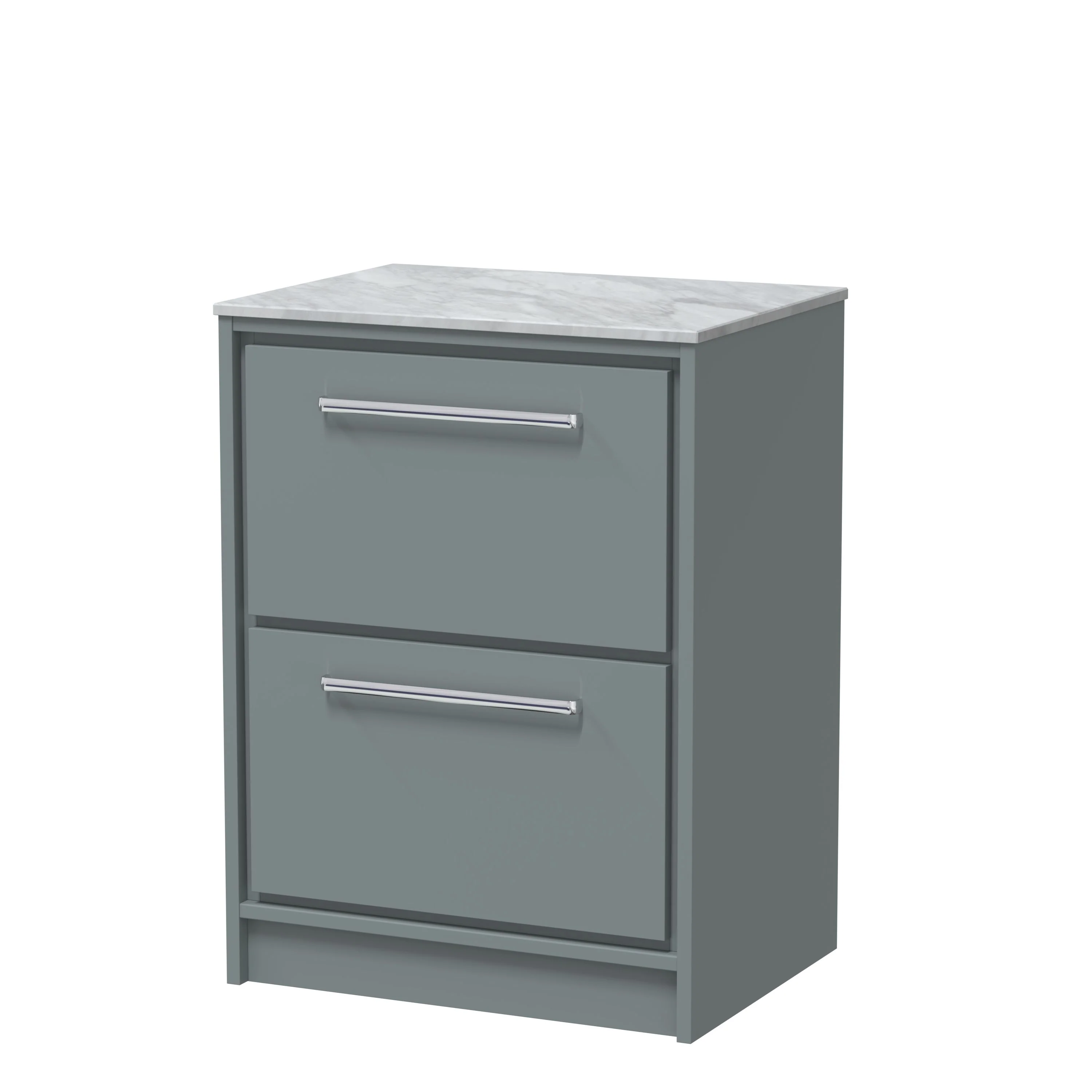 Hudson Reed Lille 600mm 2-Drawer Floor Standing Vanity Unit - Coastal Grey - Image 4
