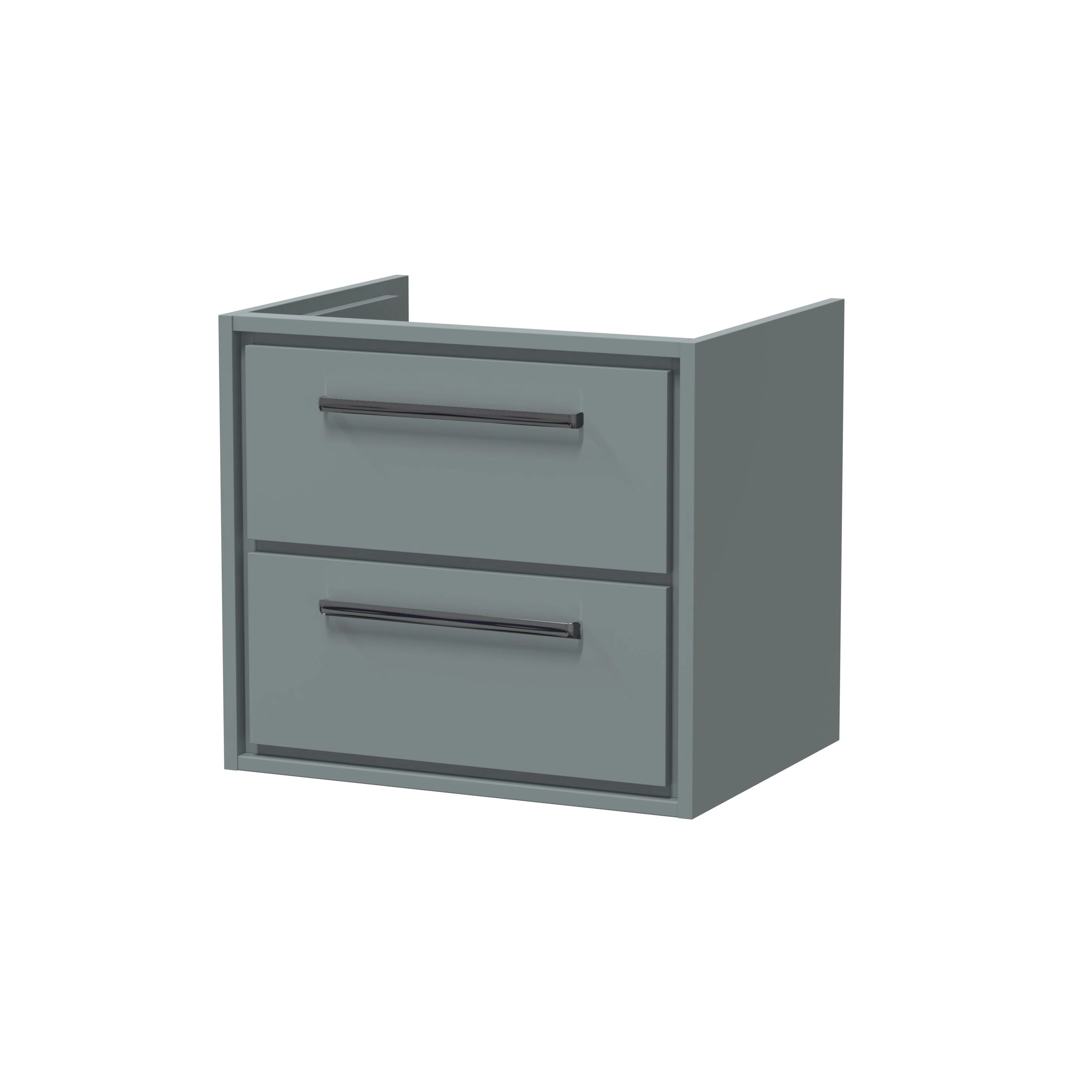 Hudson Reed Lille 600mm 2-Drawer Wall Hung Vanity Unit - Coastal Grey - Image 11