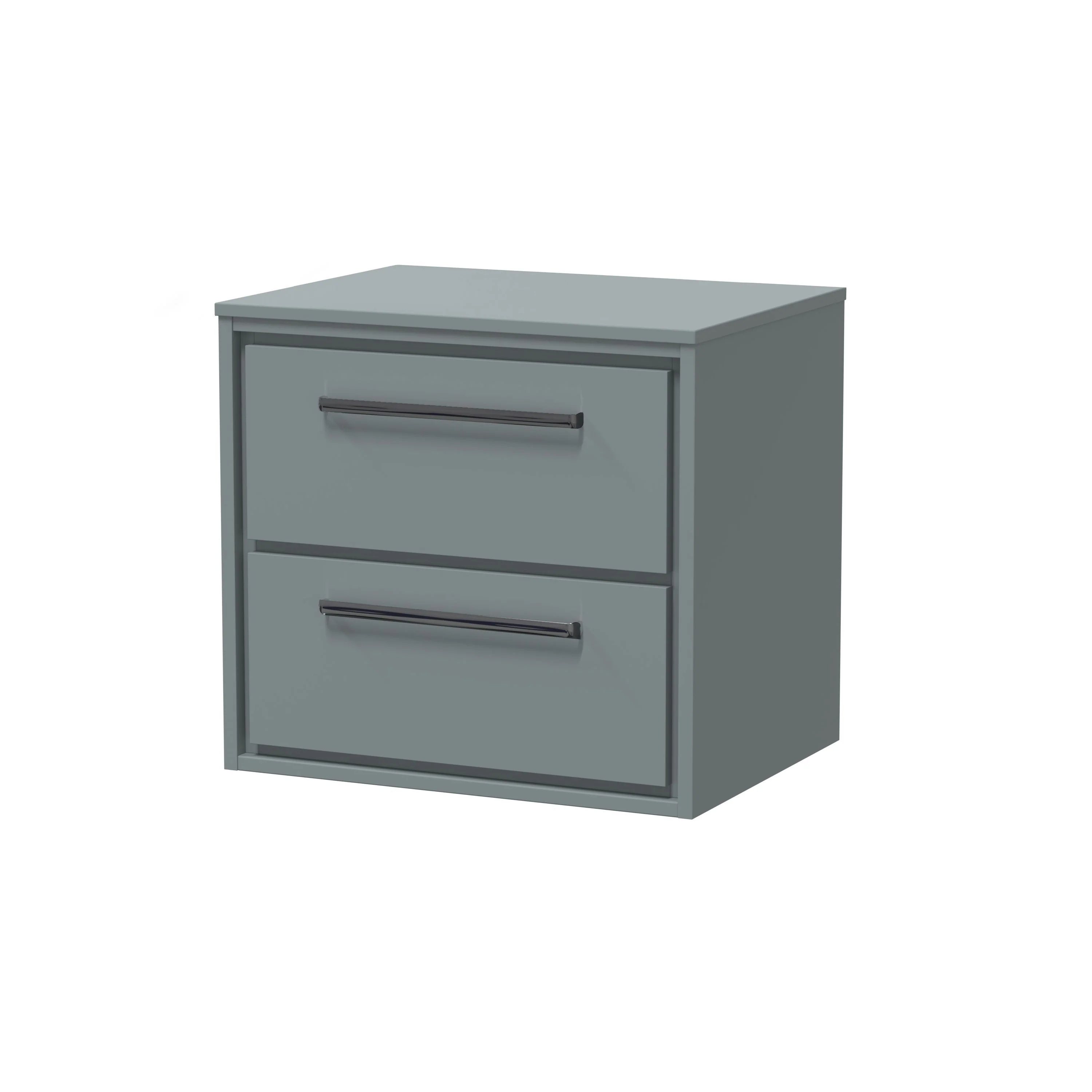 Hudson Reed Lille 600mm 2-Drawer Wall Hung Vanity Unit - Coastal Grey - Image 12