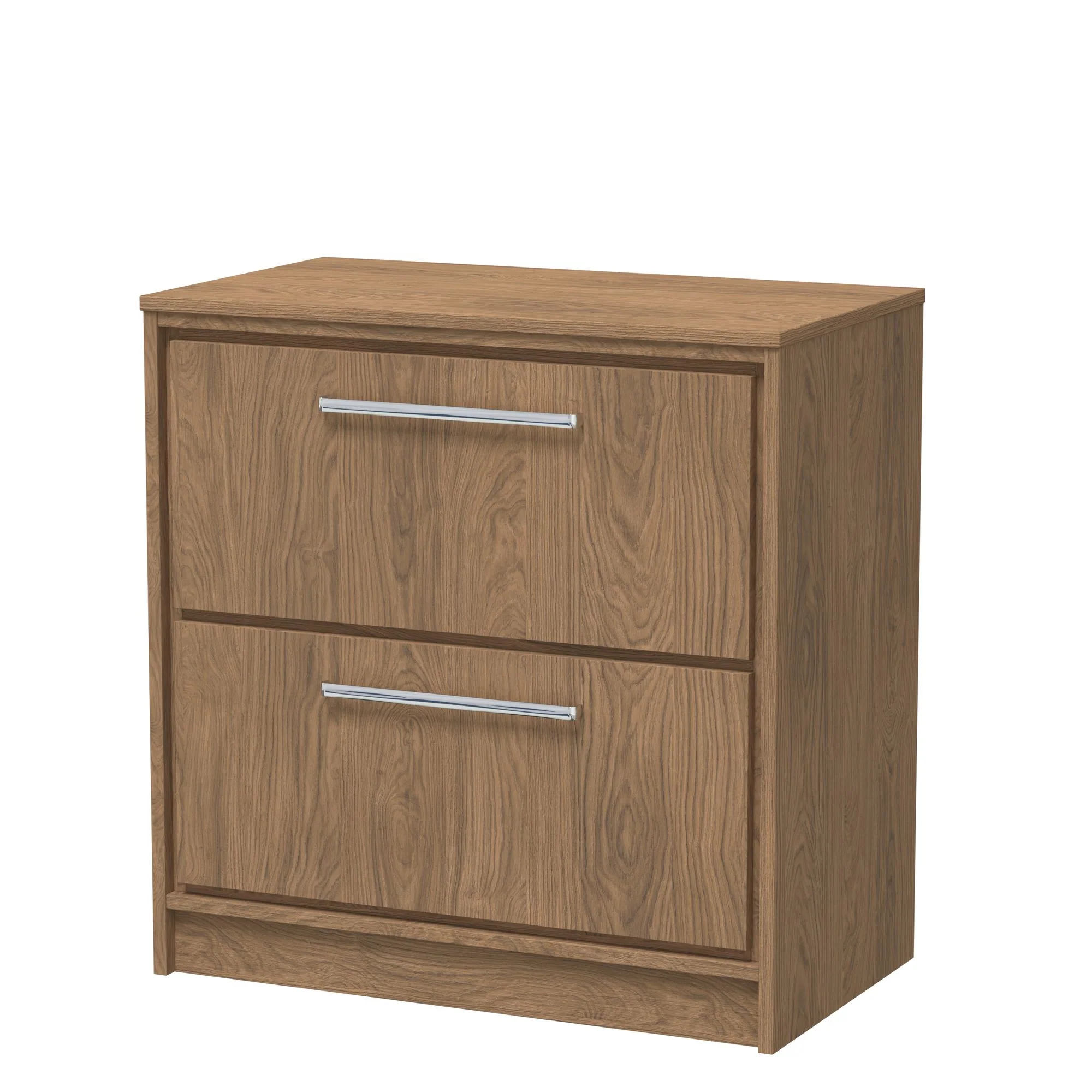 Hudson Reed Lille 800mm Floor Standing 2-Drawer Vanity Unit - Antique Oak - Image 3