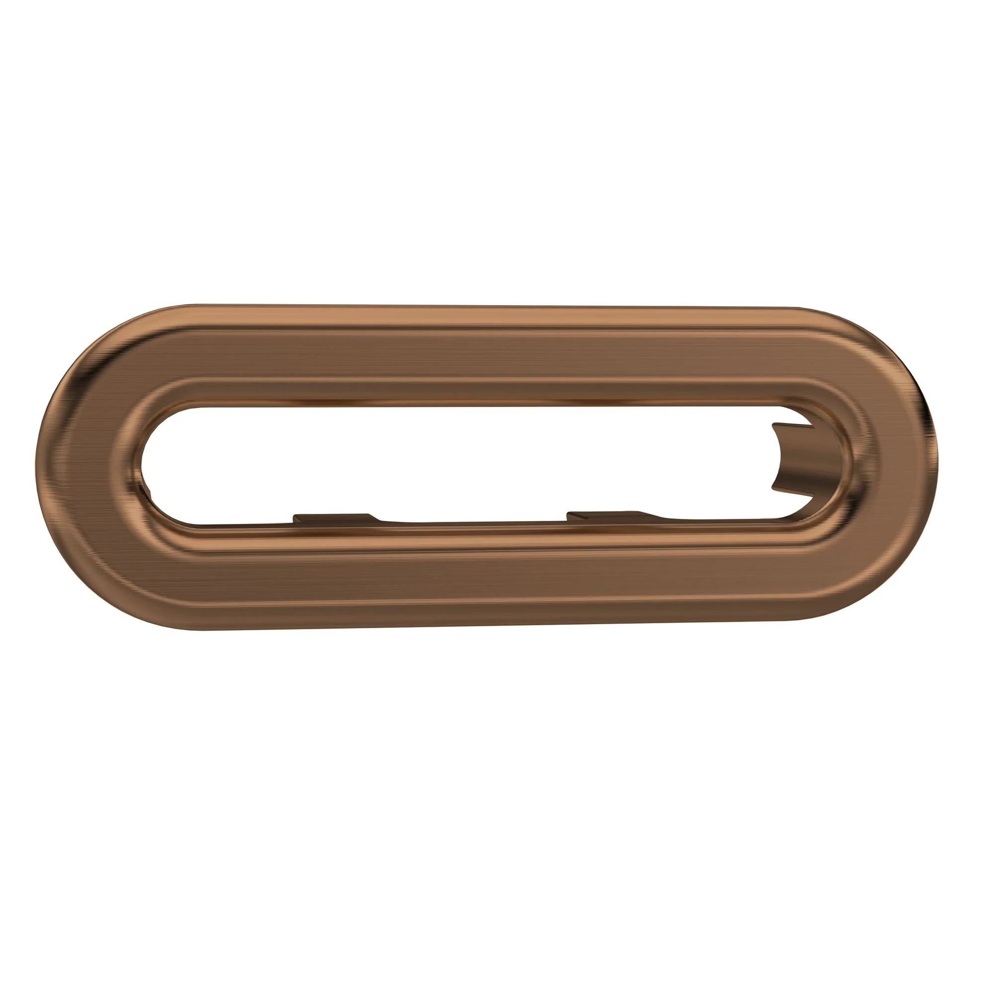 Hudson Reed Oval Overflow Cover - Brushed Bronze