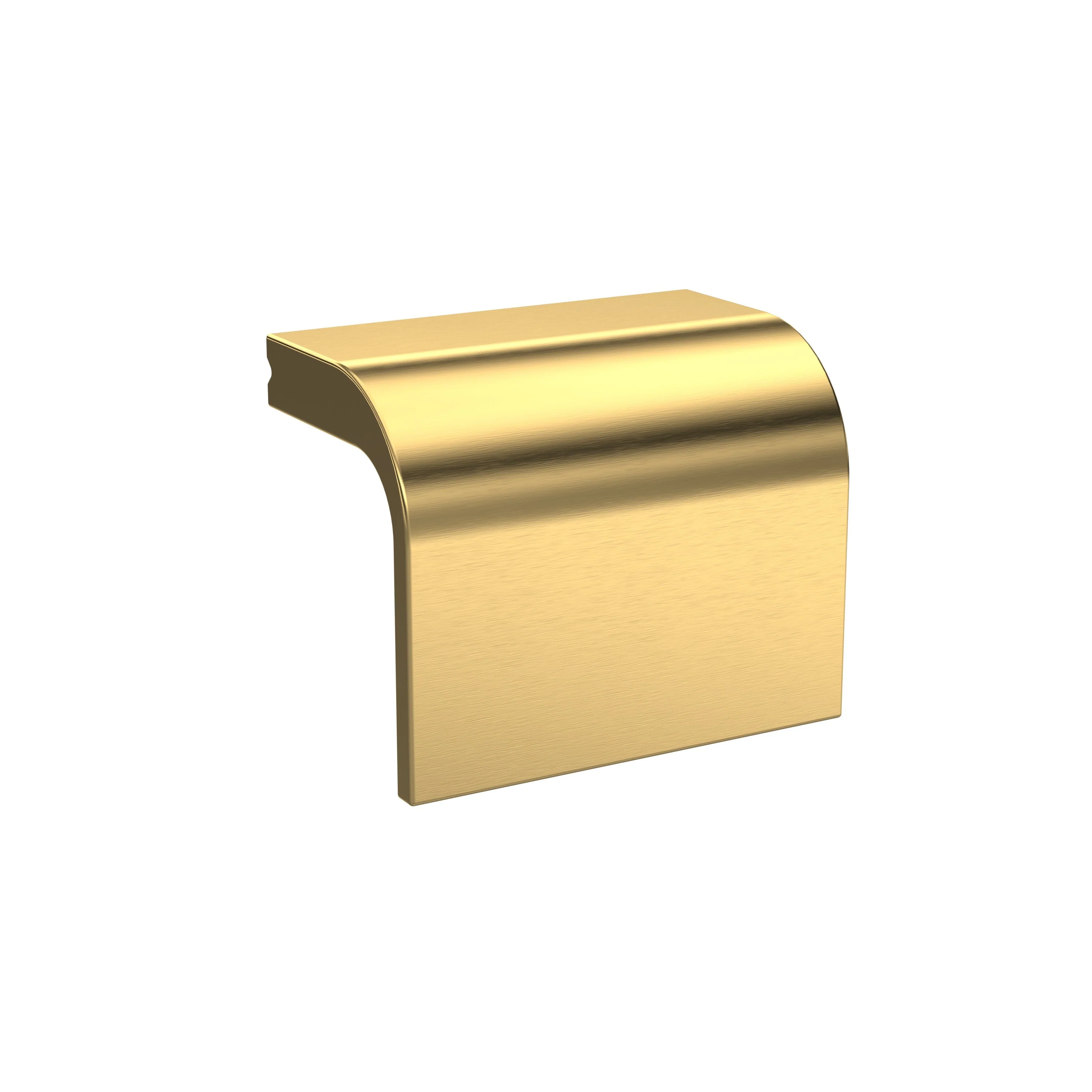 Hudson Reed Square Drop Knob Handle 40mm (32mm centre) - Brushed Brass