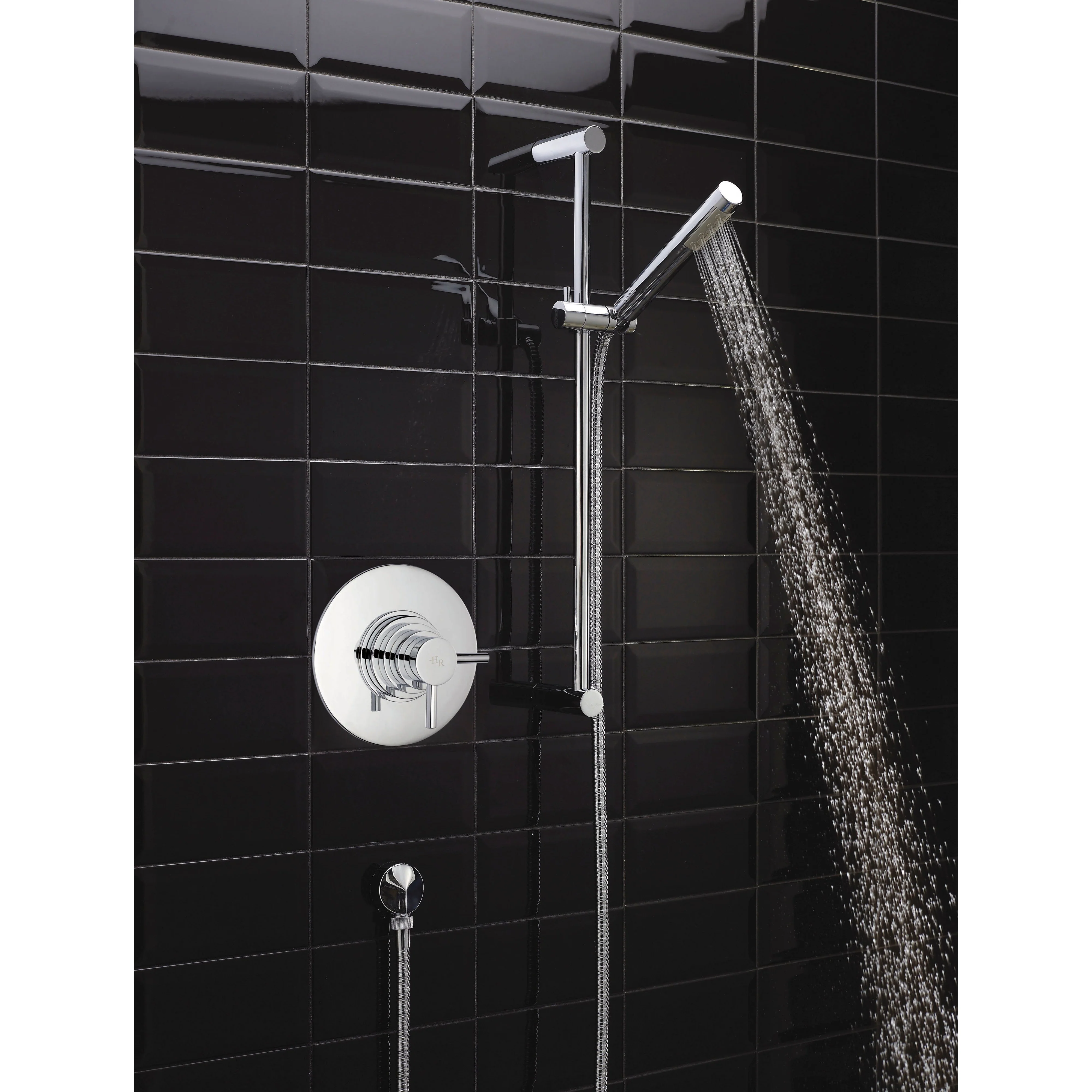 Hudson Reed Tec Dual Concealed Thermostatic Shower Valve - Chrome - Image 2