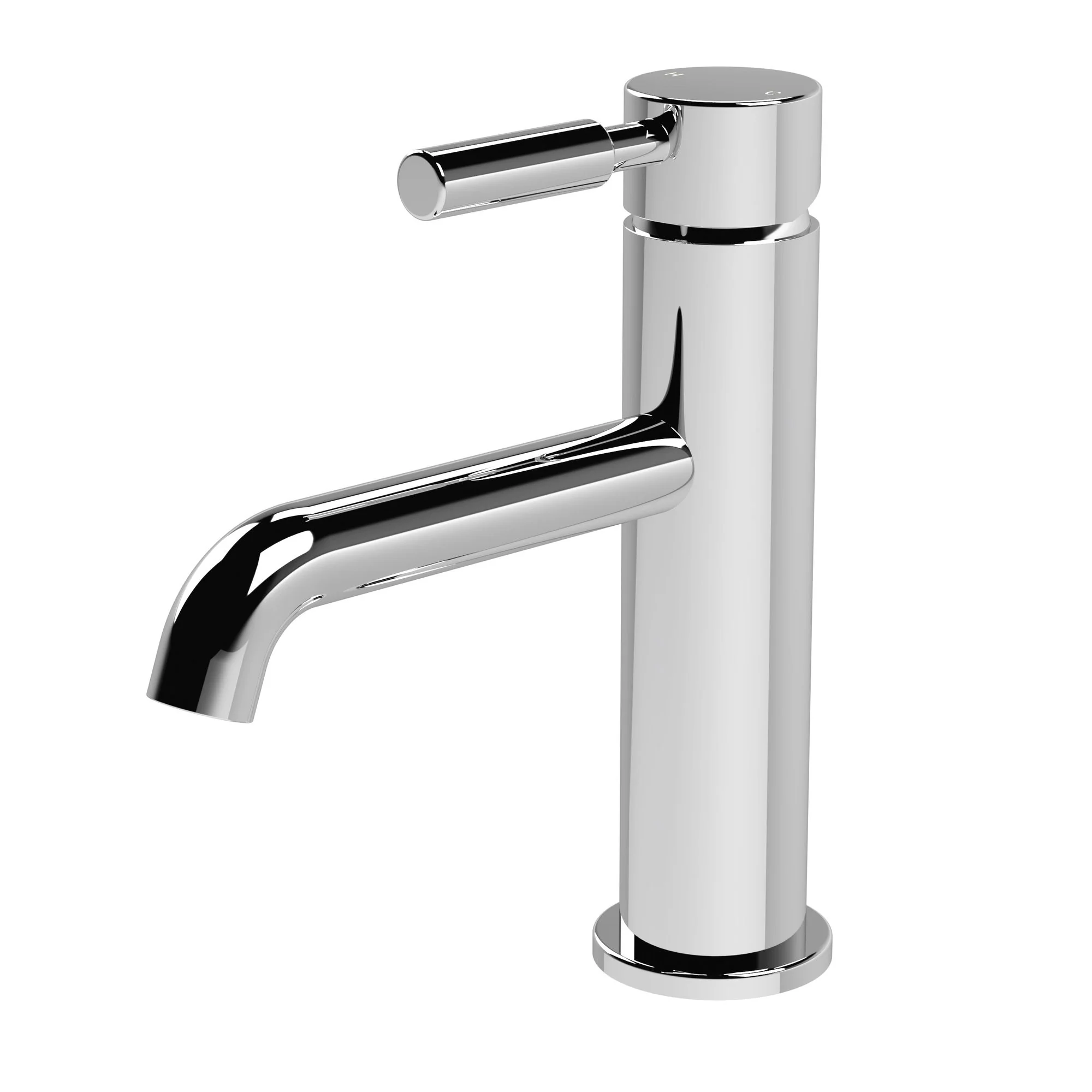 Hudson Reed Tec Lever Mono Basin Mixer - Chrome