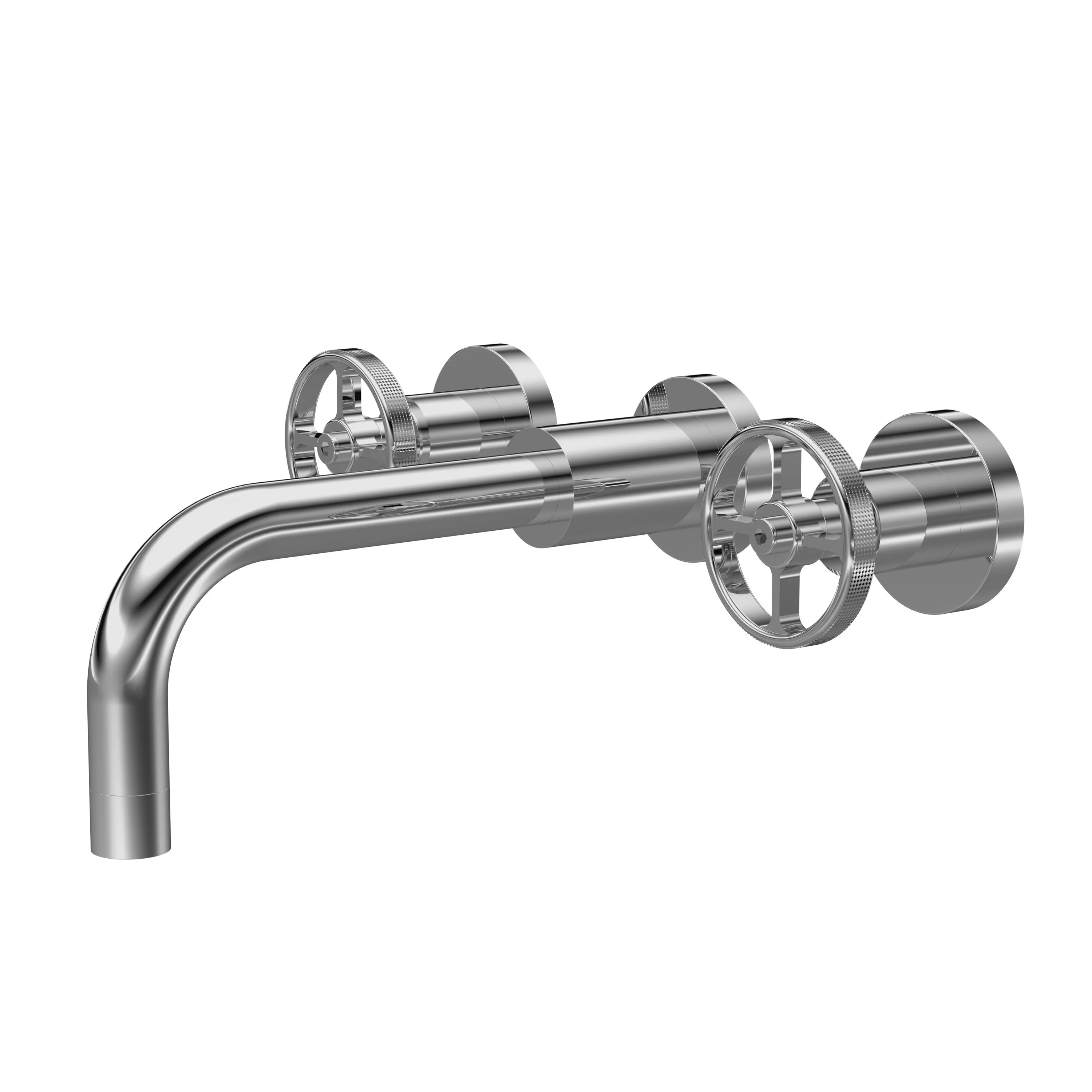 Hudson Reed Revolution Industrial 3TH Wall Mounted Basin Mixer - Image 3