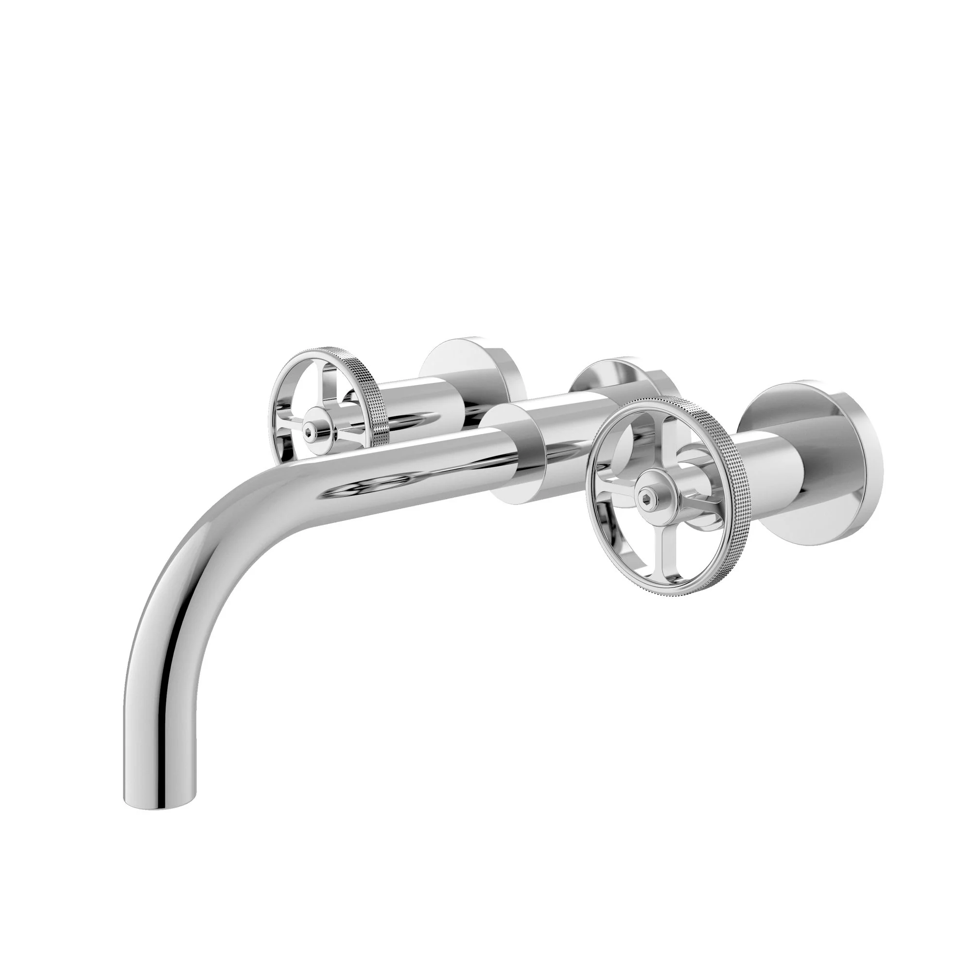 Hudson Reed Revolution Industrial 3TH Wall Mounted Basin Mixer - Image 4