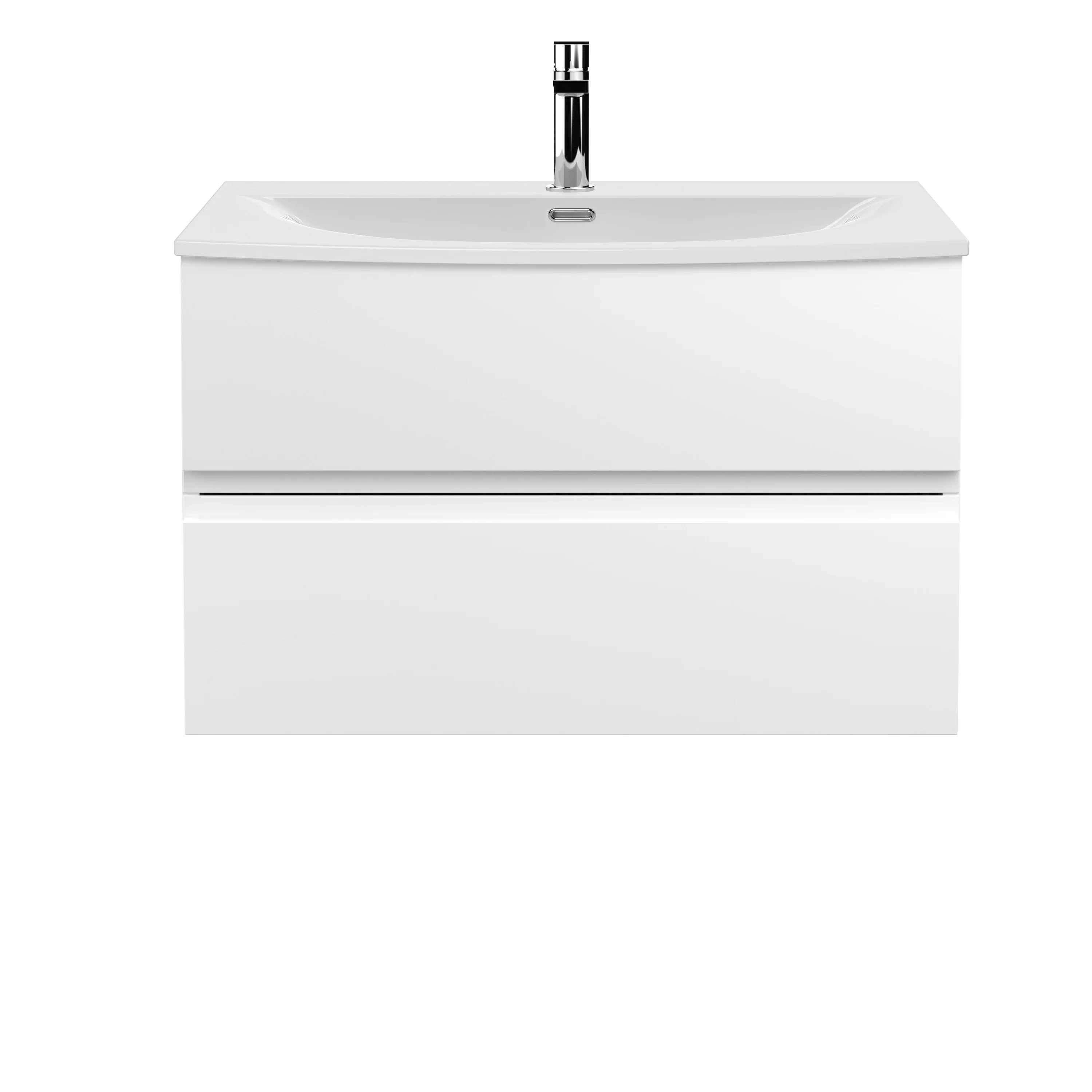 Hudson Reed Urban 800mm Wall Hung 2-Drawer Vanity Unit & Basin 4 - Satin White