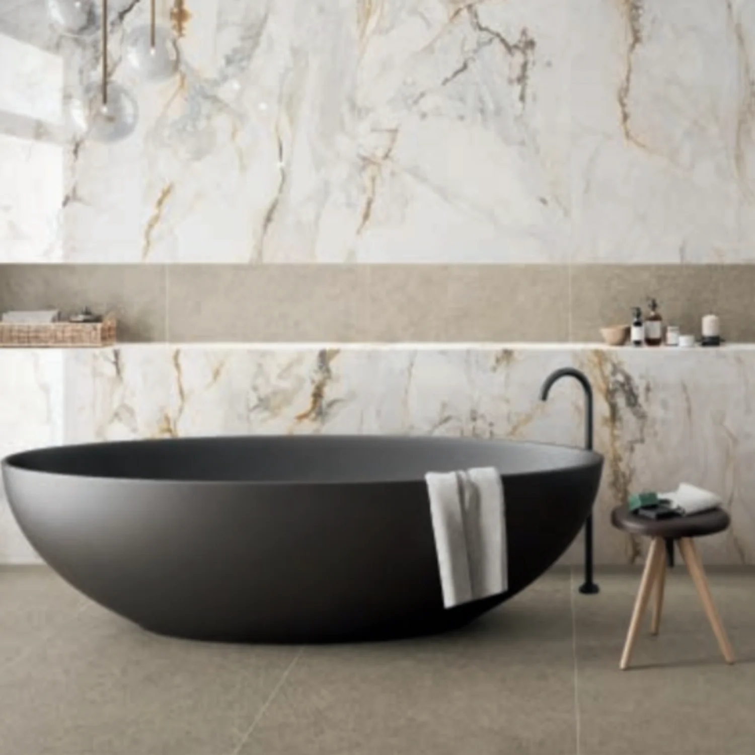 Italia Gold Rectangle Porcelain Tile