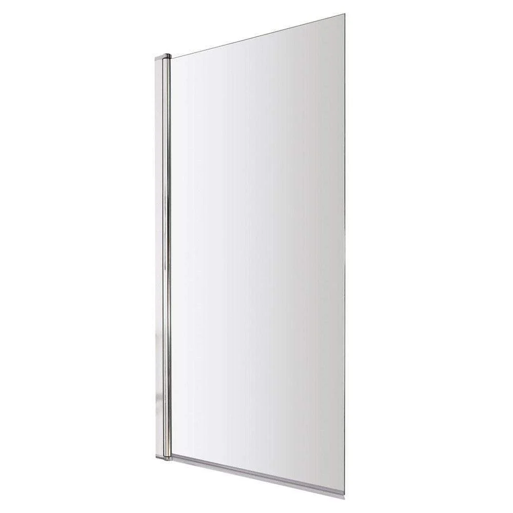 J Shaped 1700 x 750 Left Hand Single Ended Bath, Panel & 6mm Square Bath Screen - Image 5