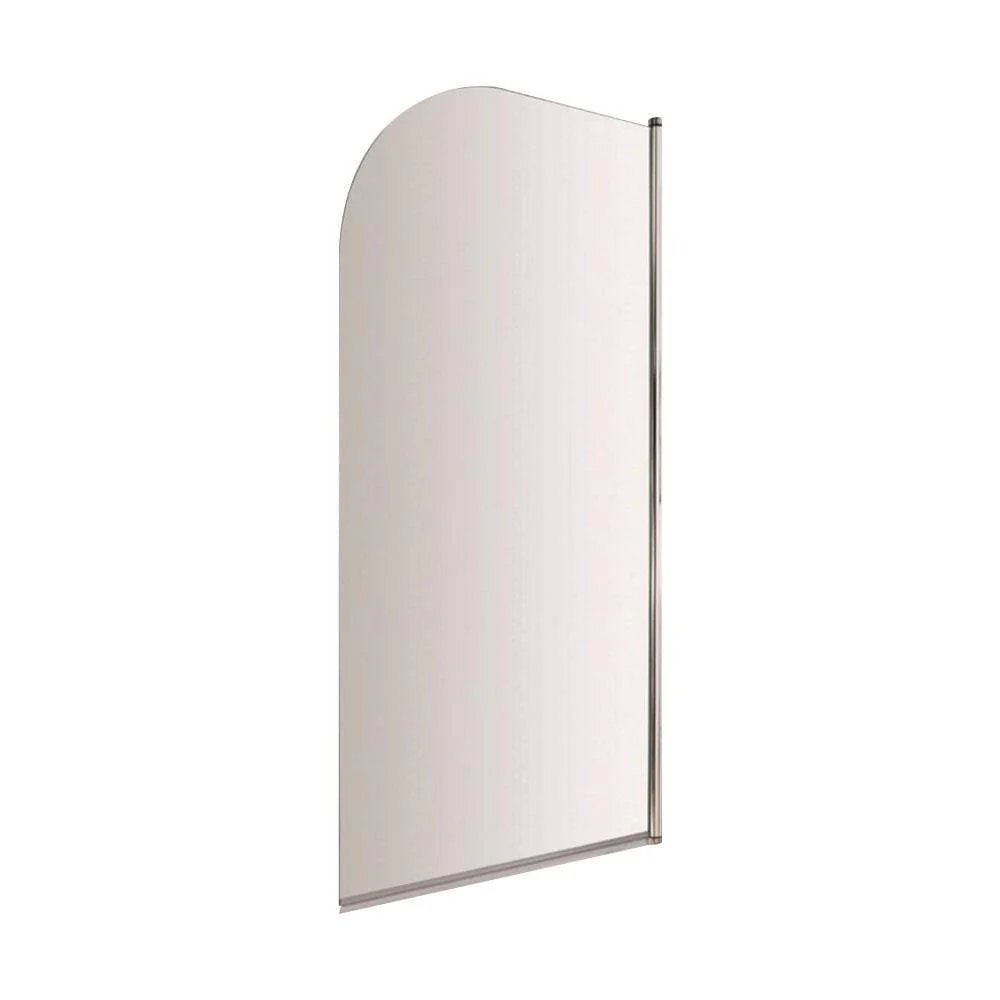 J Shaped 1700 x 750 Right Hand Single Ended Bath, Panel & 6mm Curved Bath Screen - Image 5