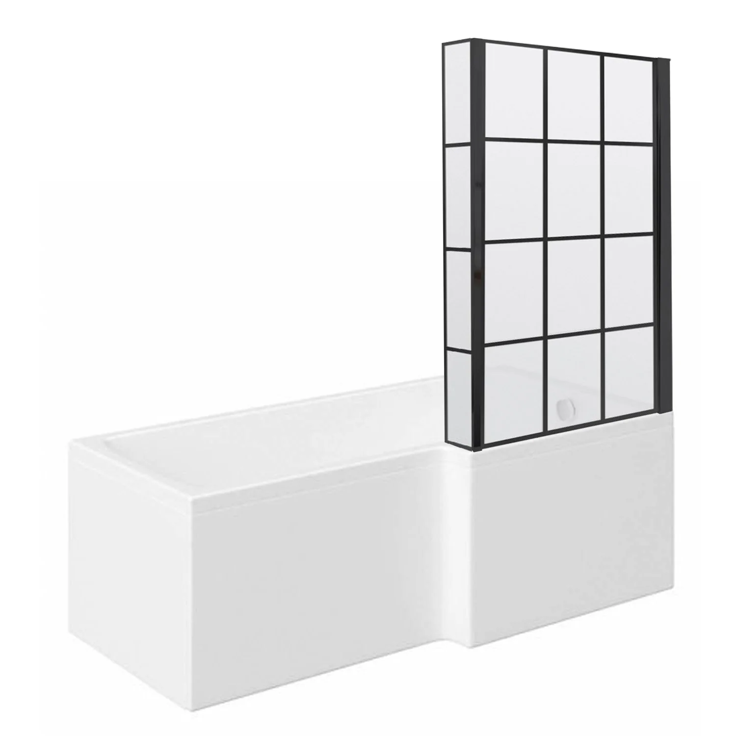 L-Shaped 1600 x 850 Shower Bath - Image 10