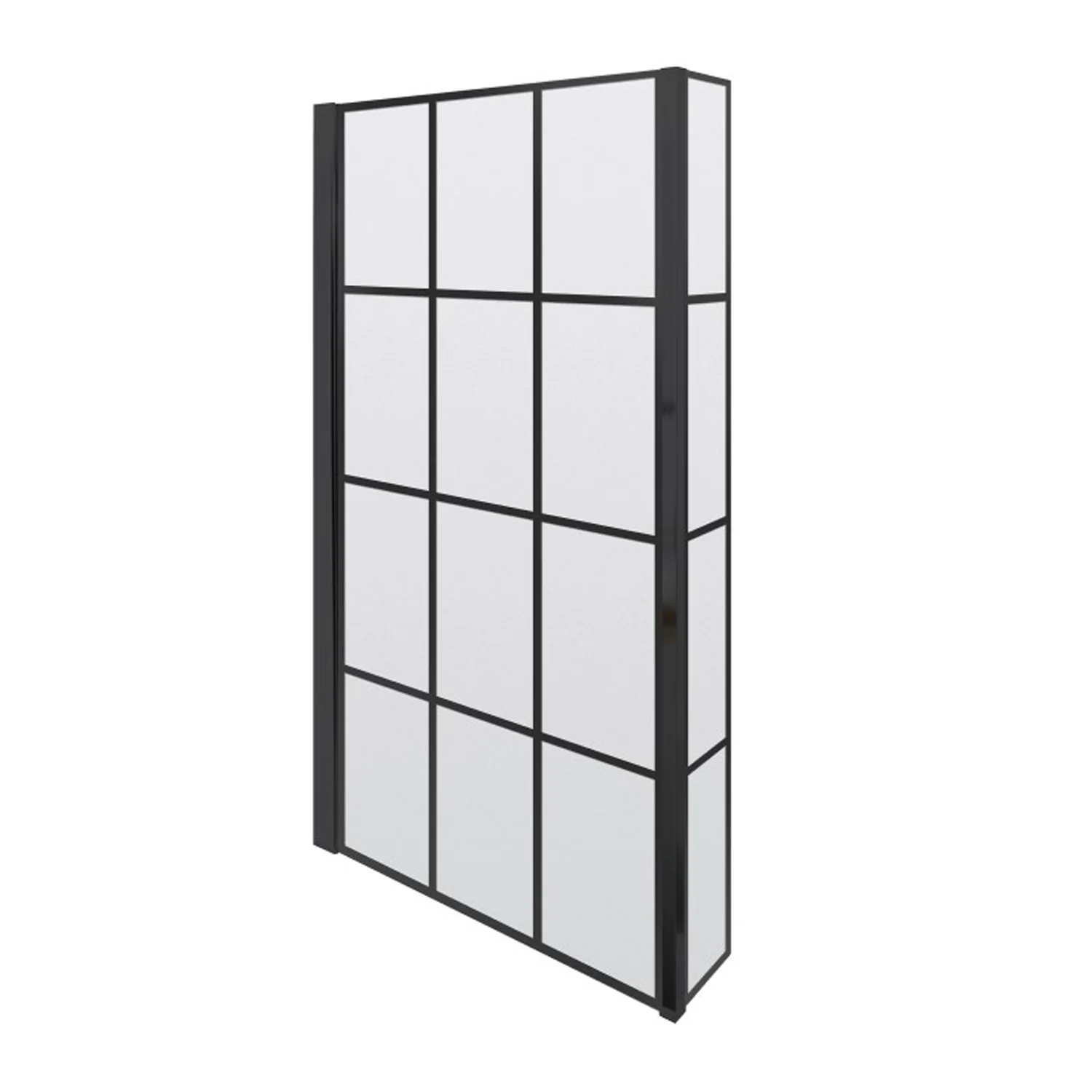 L-Shaped 1800 x 850 Shower Bath C/W Black Framed Bath Screen & Front Panel - Image 8