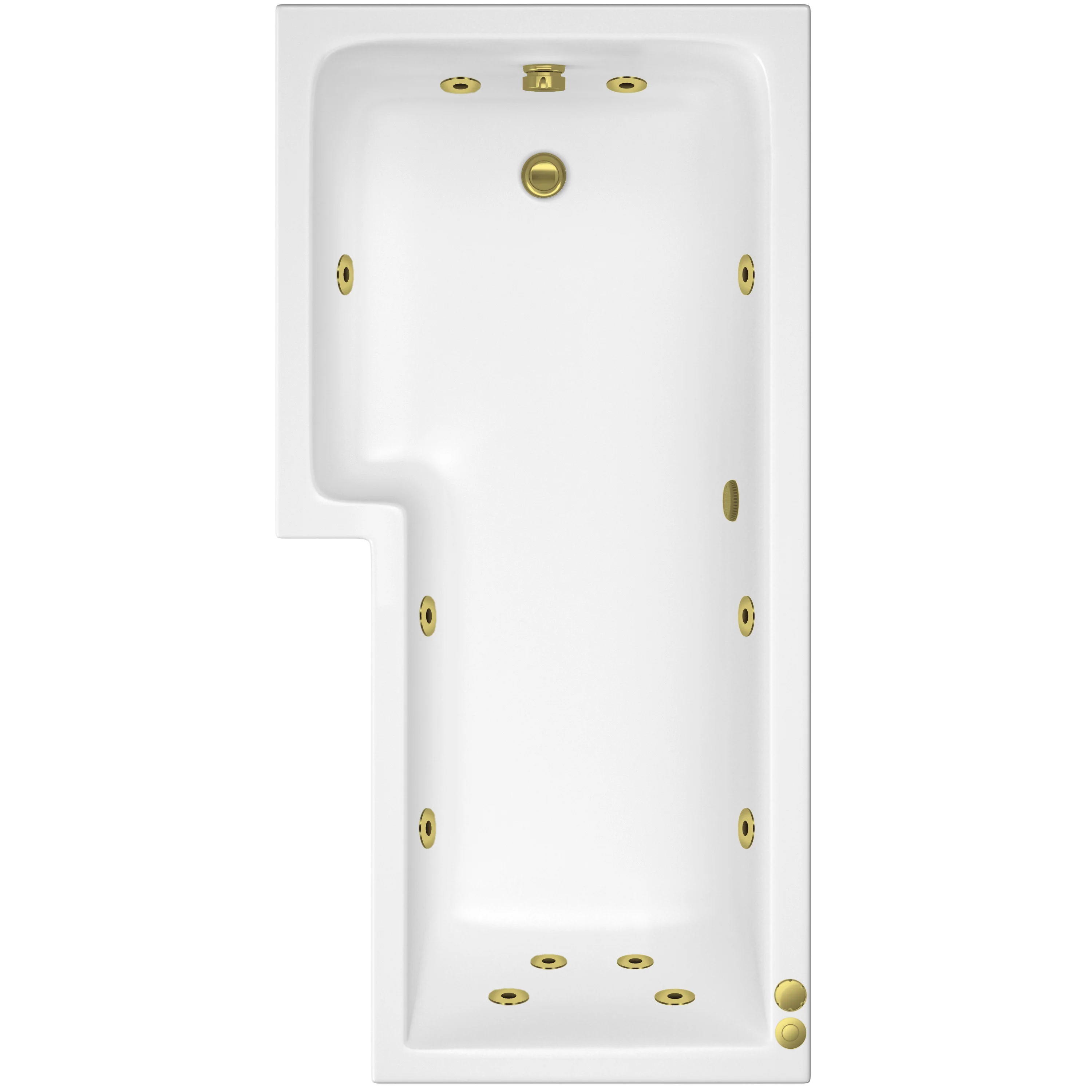 L Shaped Whirlpool Bath 1500mm - 12Jet - Image 7