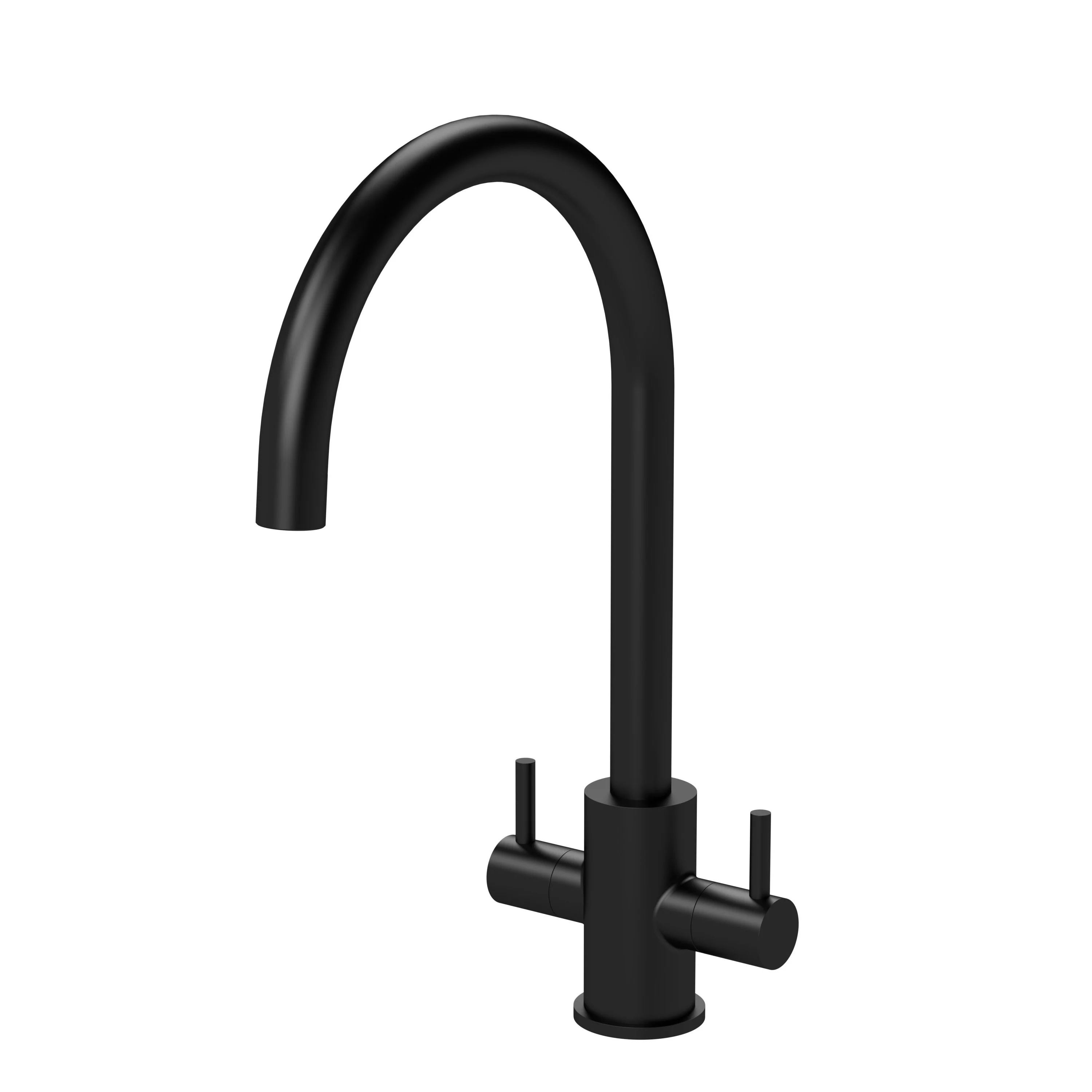 Lachen Mono Dual Lever Matt Black - Matt Black