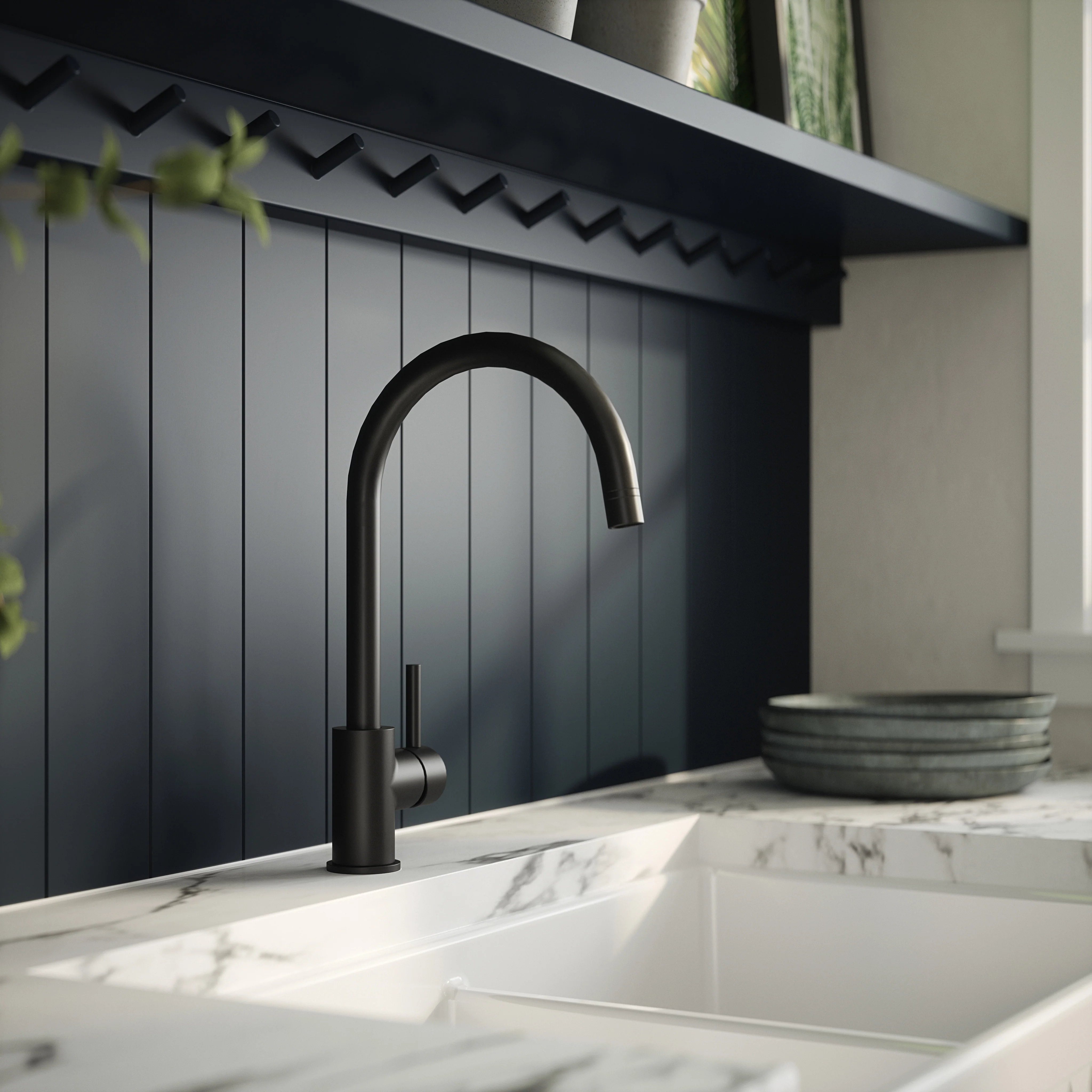 Lachen Mono Single Lever Matt Black - Matt Black - Image 2