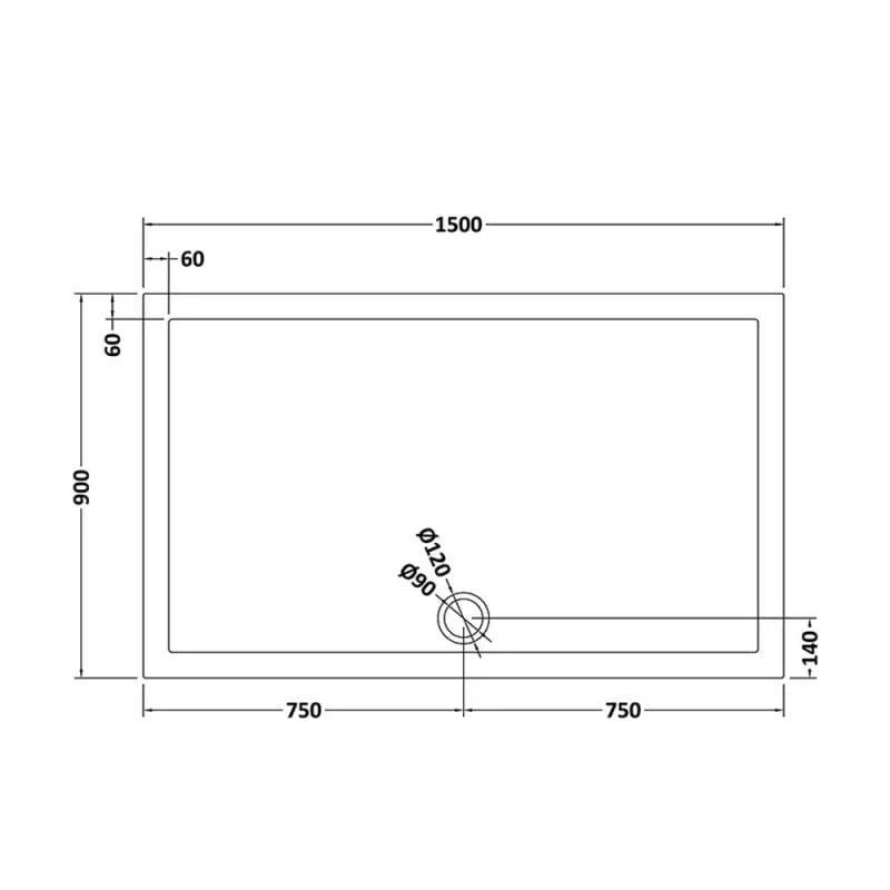 Large Rectangular Stone Shower Trays - Image 11