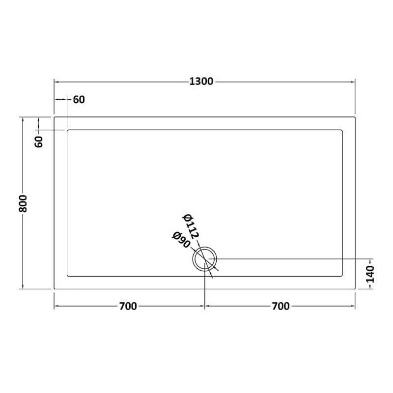 Large Rectangular Stone Shower Trays - Image 3