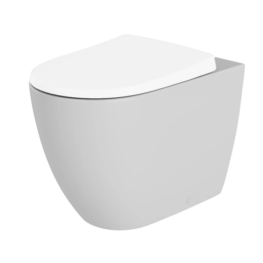 LECICO Layla Round Rimless Sanitaryware - Back To Wall Pan - Image 2