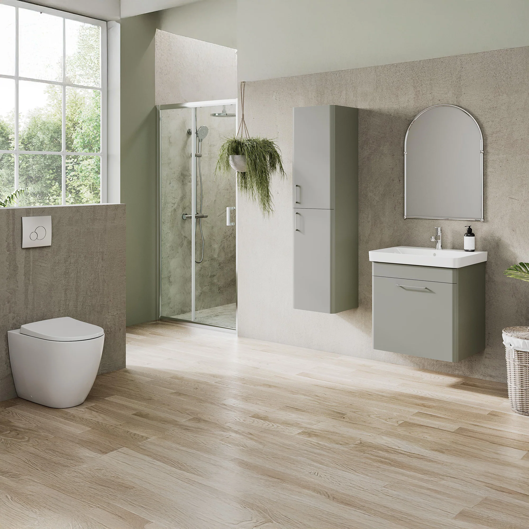 LECICO Layla Round Rimless Sanitaryware - Back To Wall Pan - Image 3