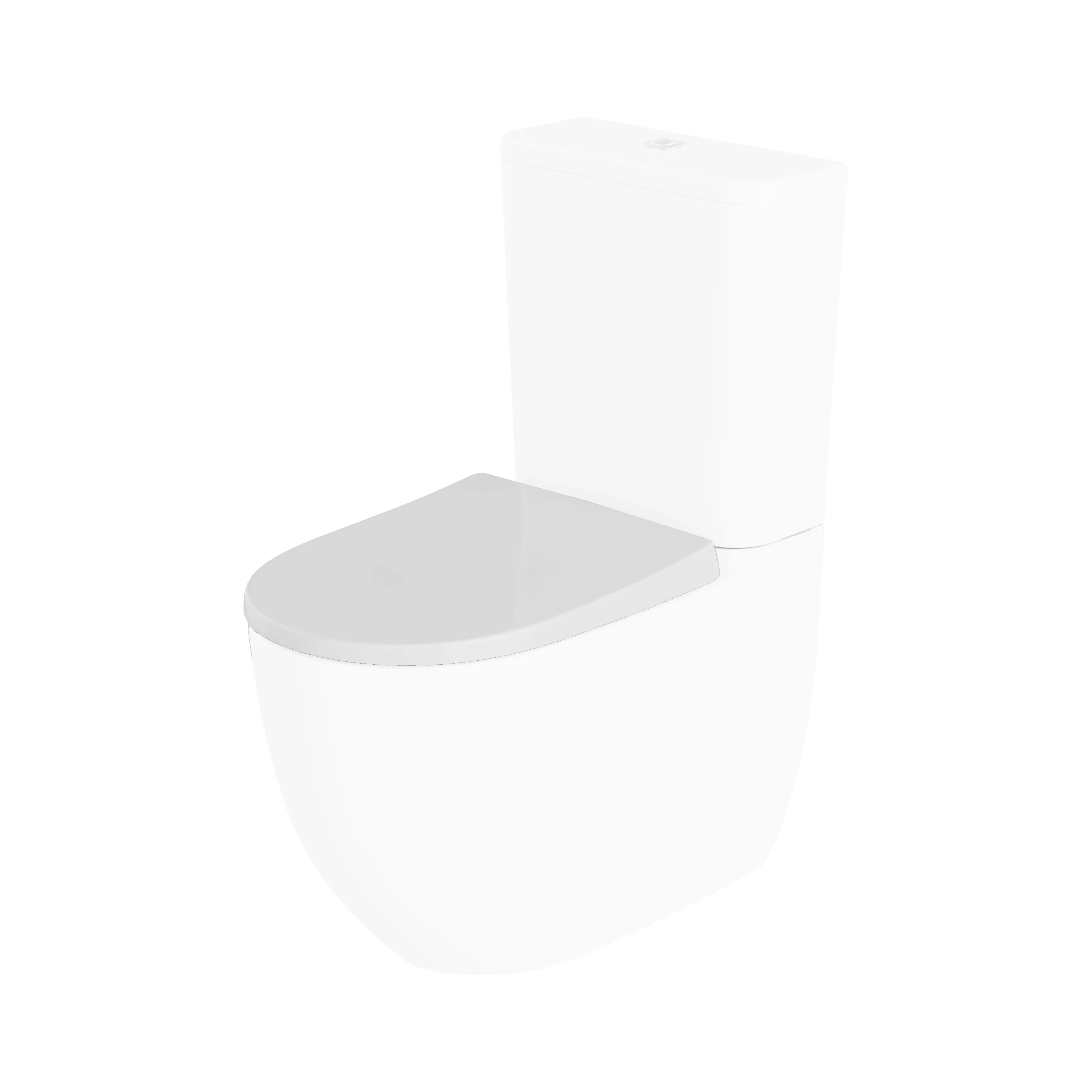 LECICO Layla Round Rimless Sanitaryware - Soft Close Round Wrap Over Seat - Image 3