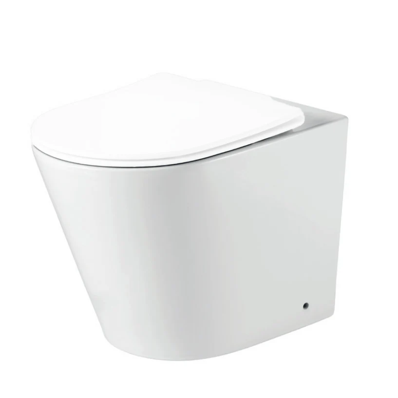 LECICO Layla Smooth Rimless Sanitaryware - Back To Wall Pan
