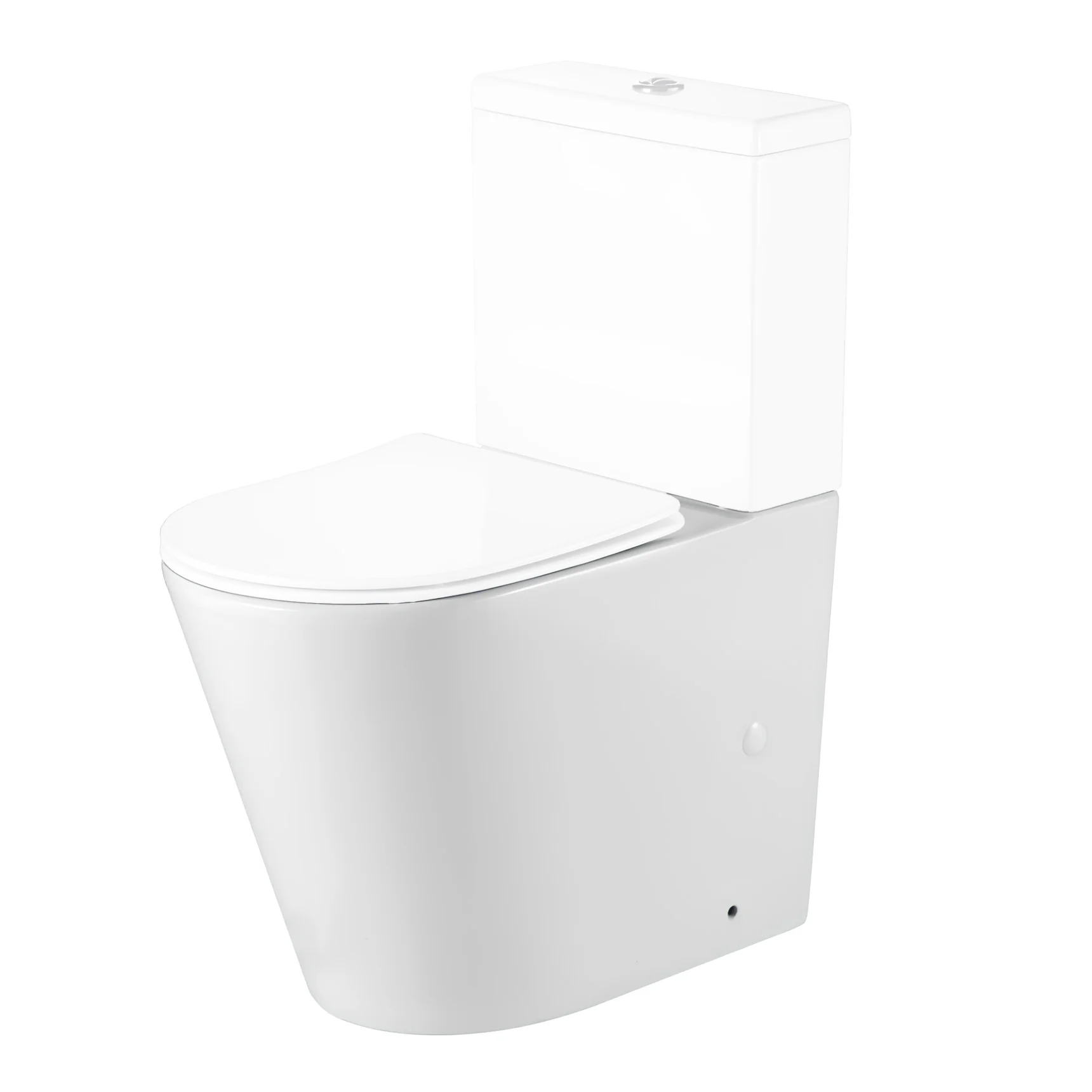 LECICO Layla Smooth Rimless Sanitaryware - Close Coupled Comfort Height Close Back Pan
