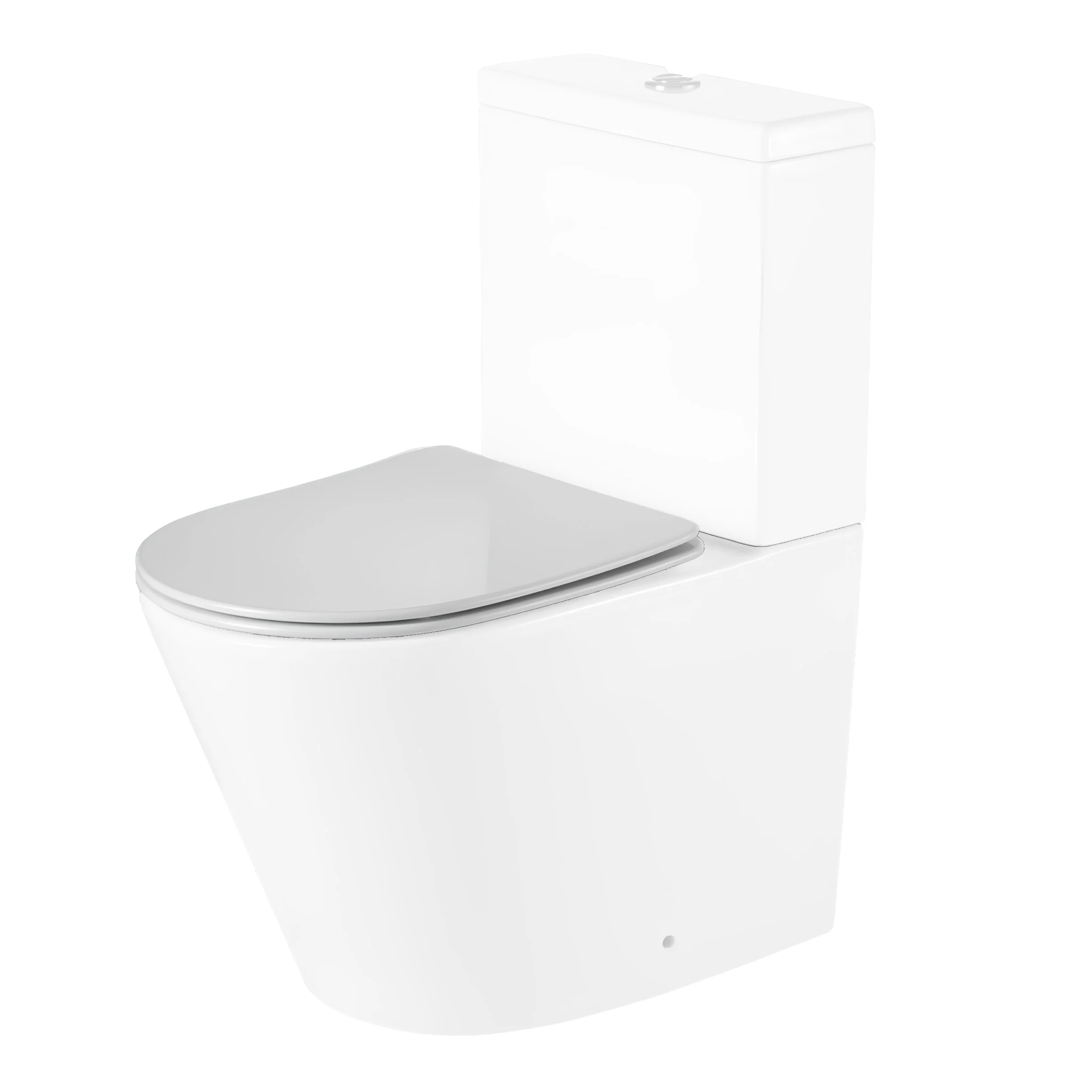 LECICO Layla Smooth Rimless Sanitaryware - Sandwich Soft Close Seat - Image 2
