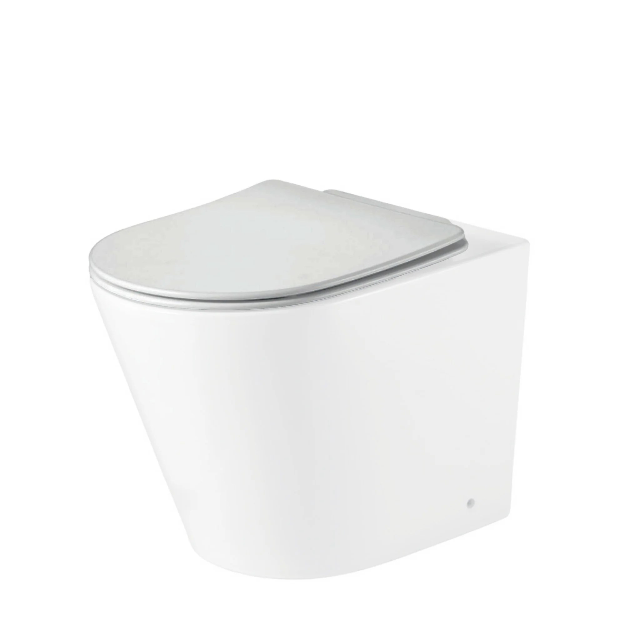 LECICO Layla Smooth Rimless Sanitaryware - Sandwich Soft Close Seat - Image 3