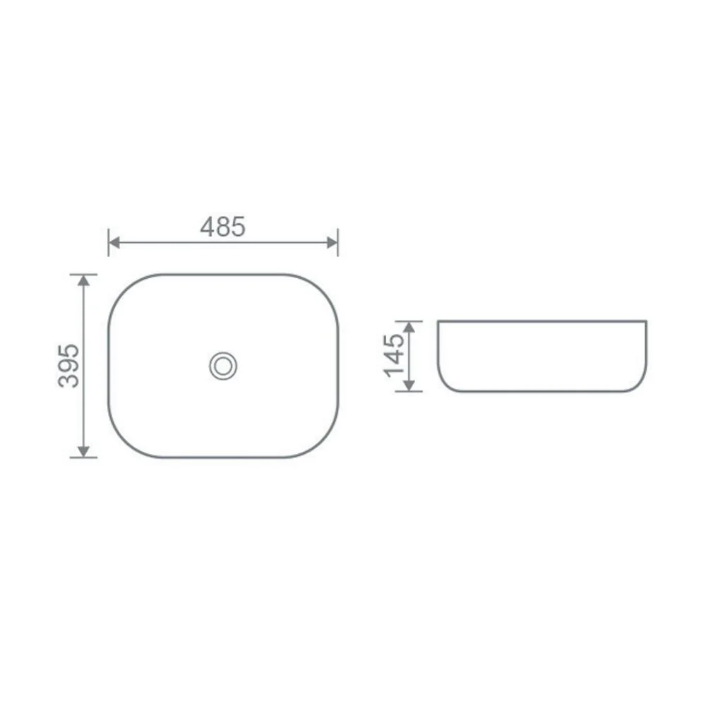 LECICO Layla Vessel Freestanding Basin - Round - 485mm - Image 2