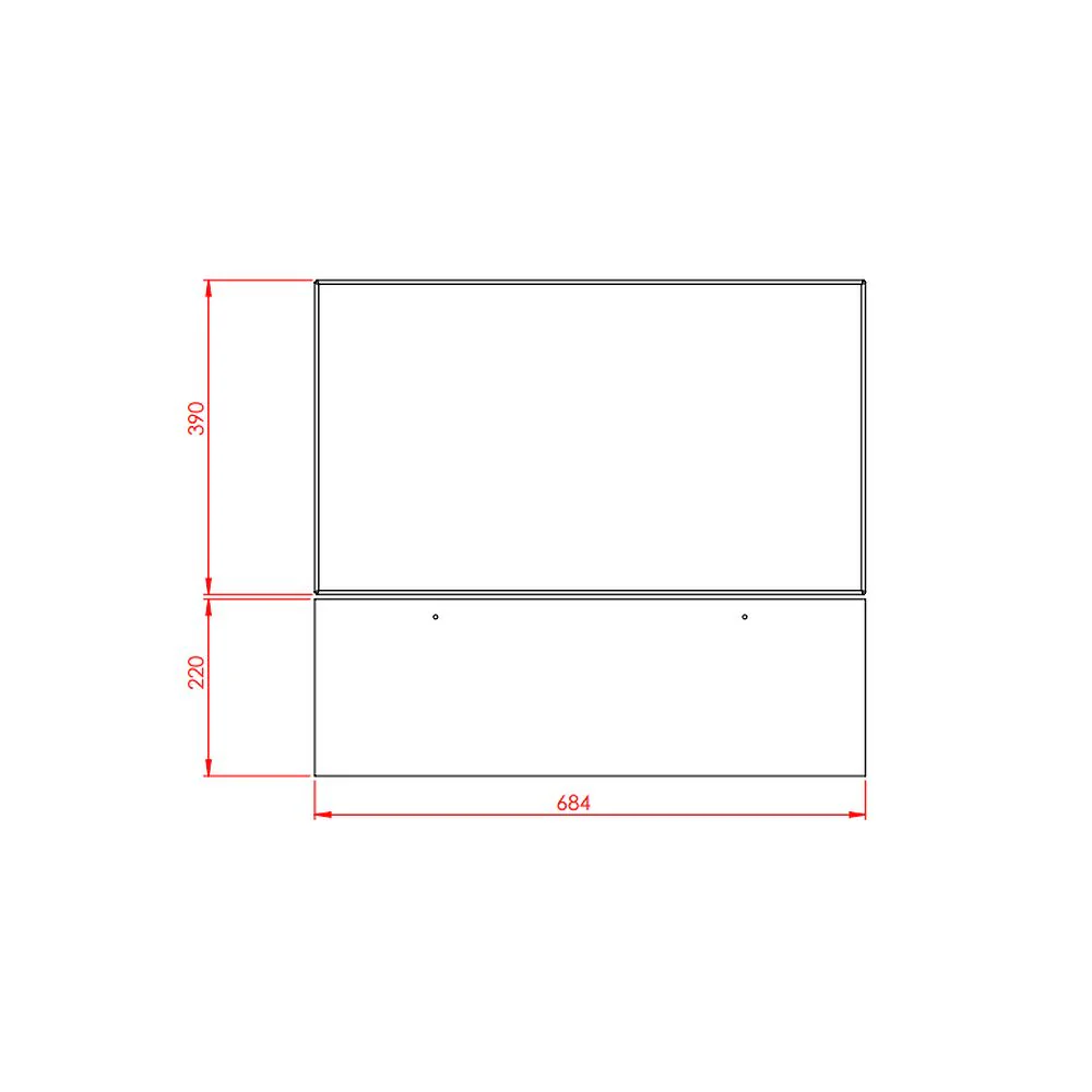 LECICO Mdf Bath Panels - 700 - Matt Light Grey - Image 2