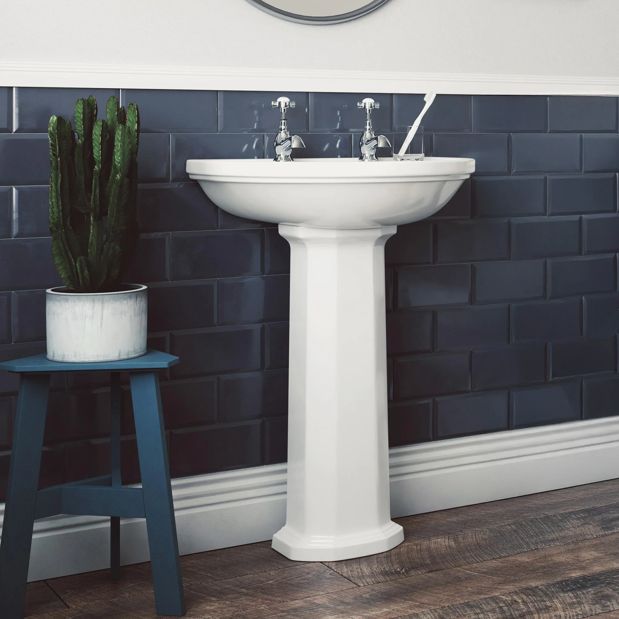 LECICO Saffia Sanitaryware - Full Pedestal - Image 3