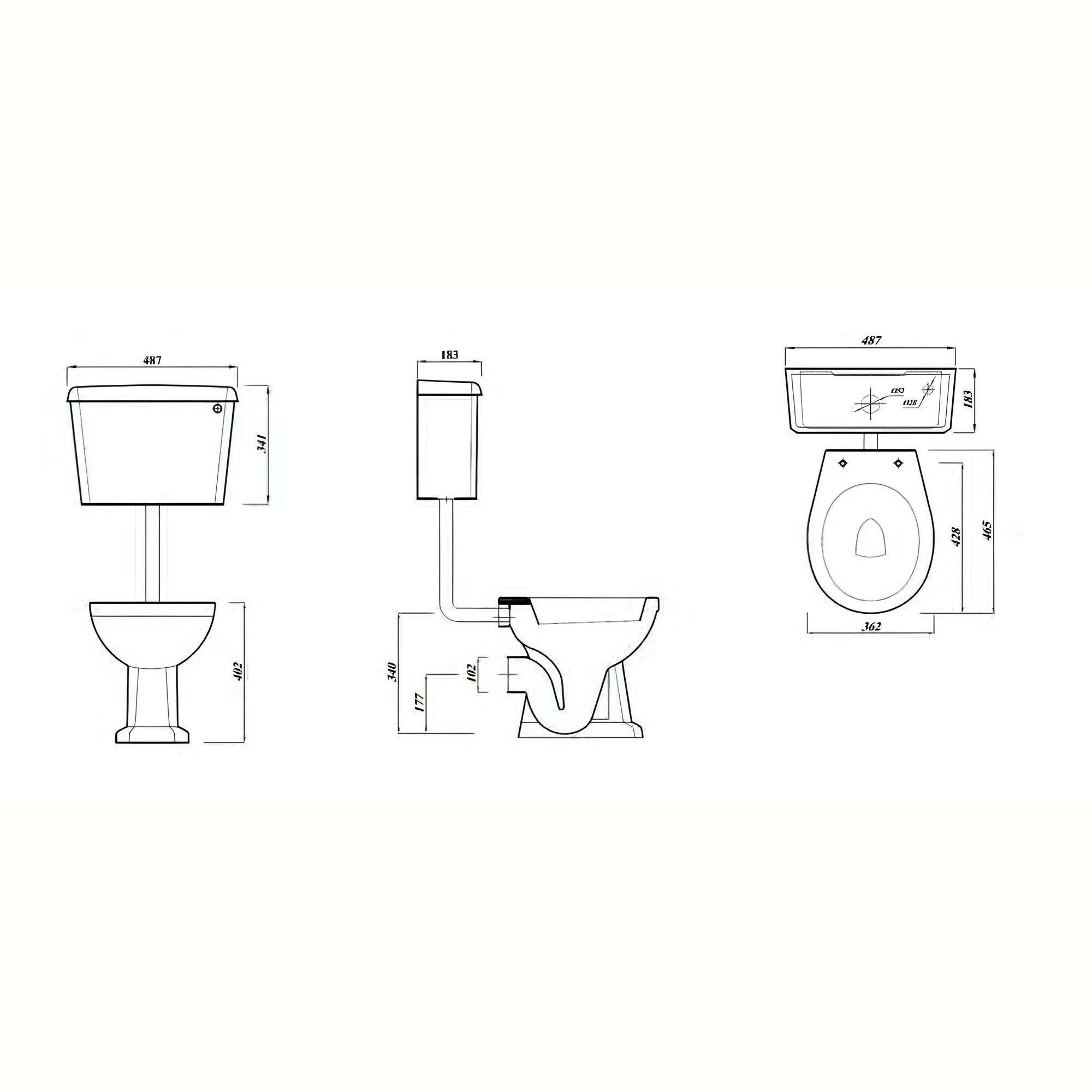 LECICO Saffia Sanitaryware - High and Low Level Pan - Image 5