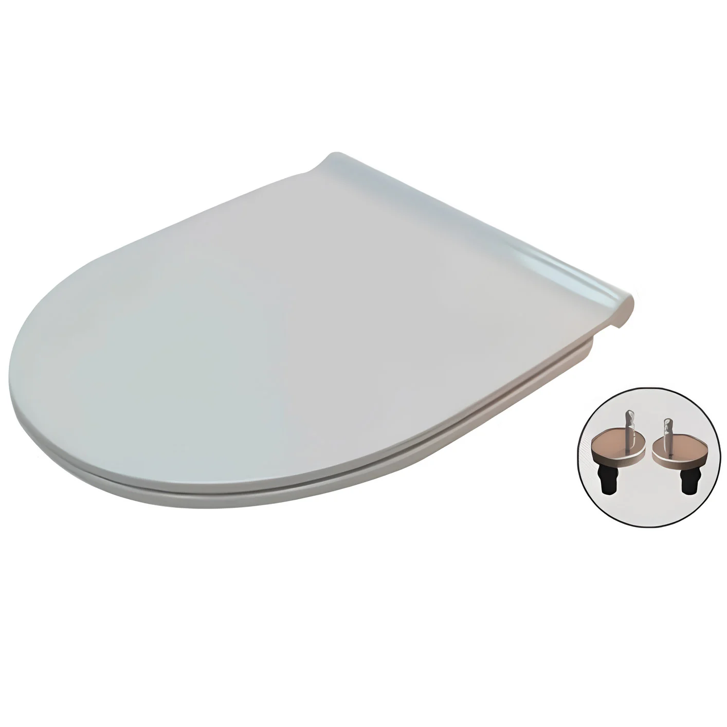 LECICO Shani Round Rimless Sanitaryware - Sandwich Soft Cose Seat