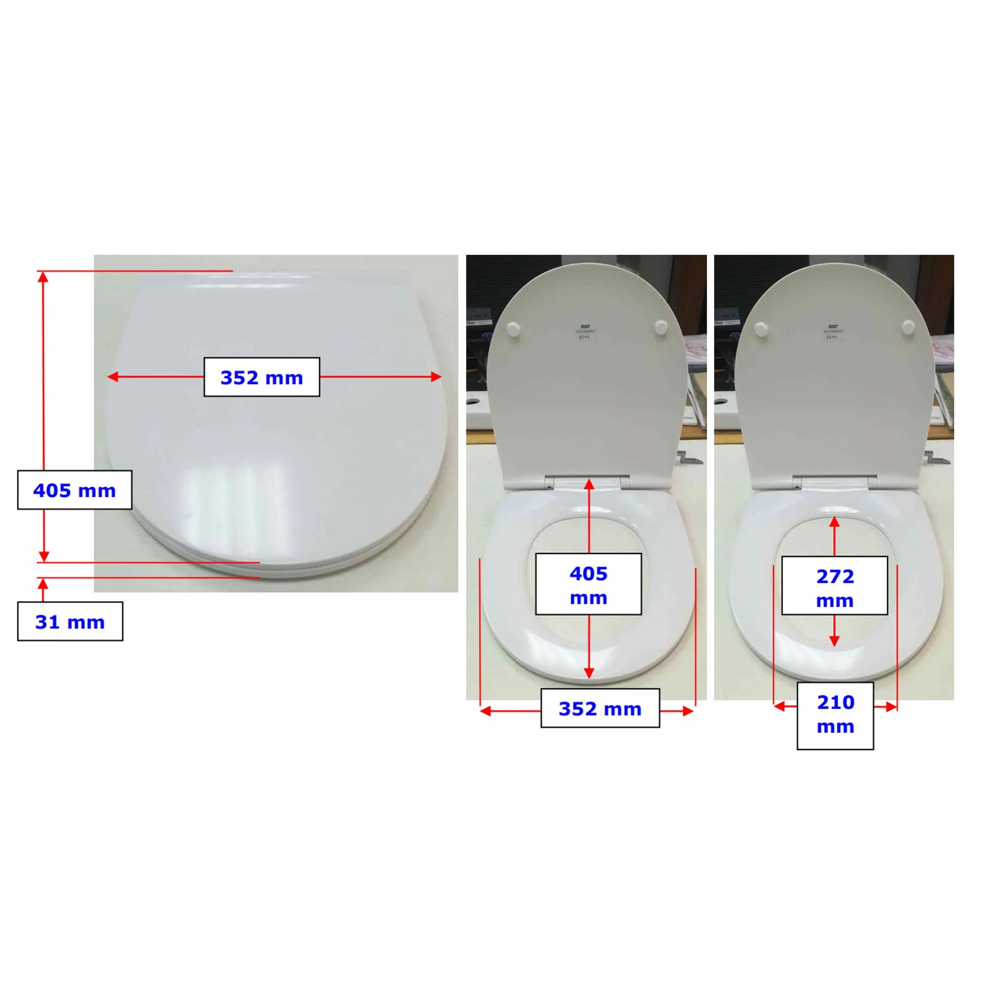 LECICO Shani Round Rimless Sanitaryware - Sandwich Soft Cose Seat - Image 4