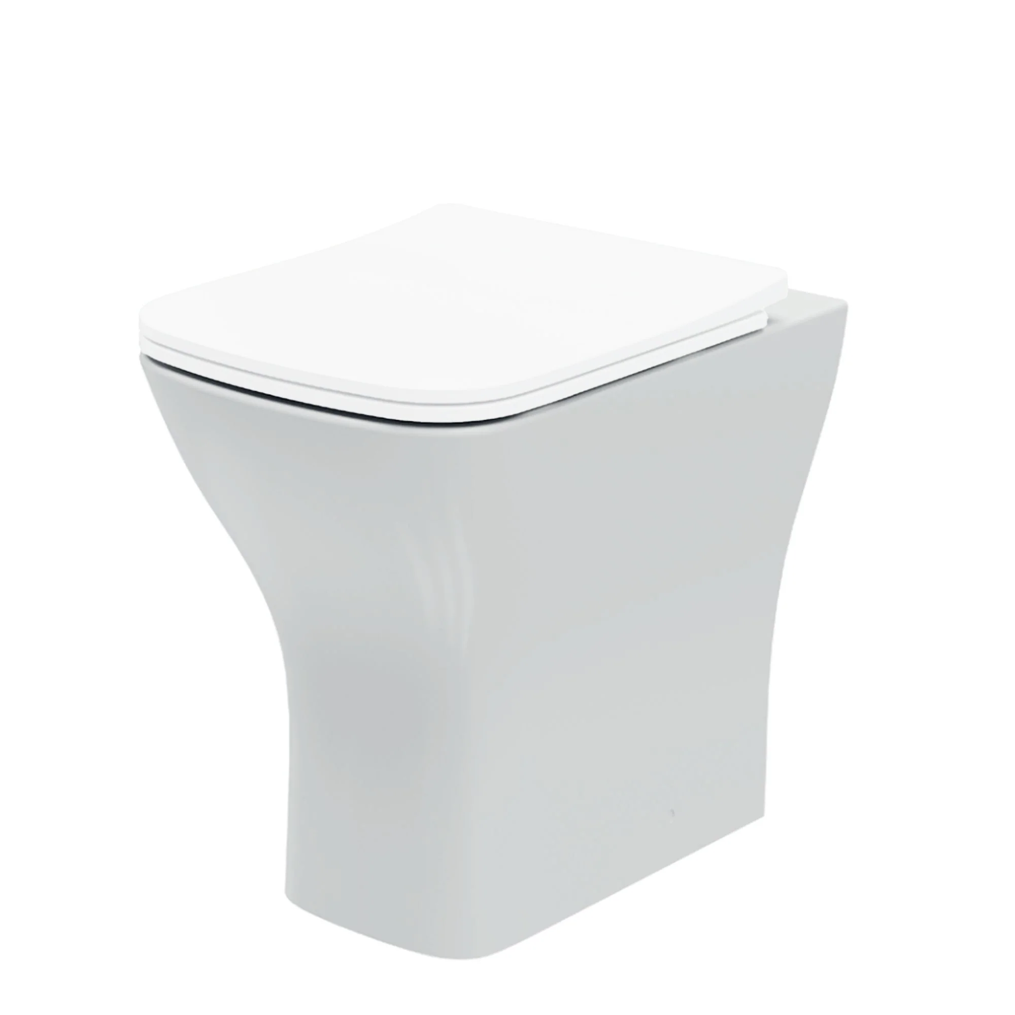 LECICO Shani Square Rimless Sanitaryware - Comfort Height Back To Wall Pan