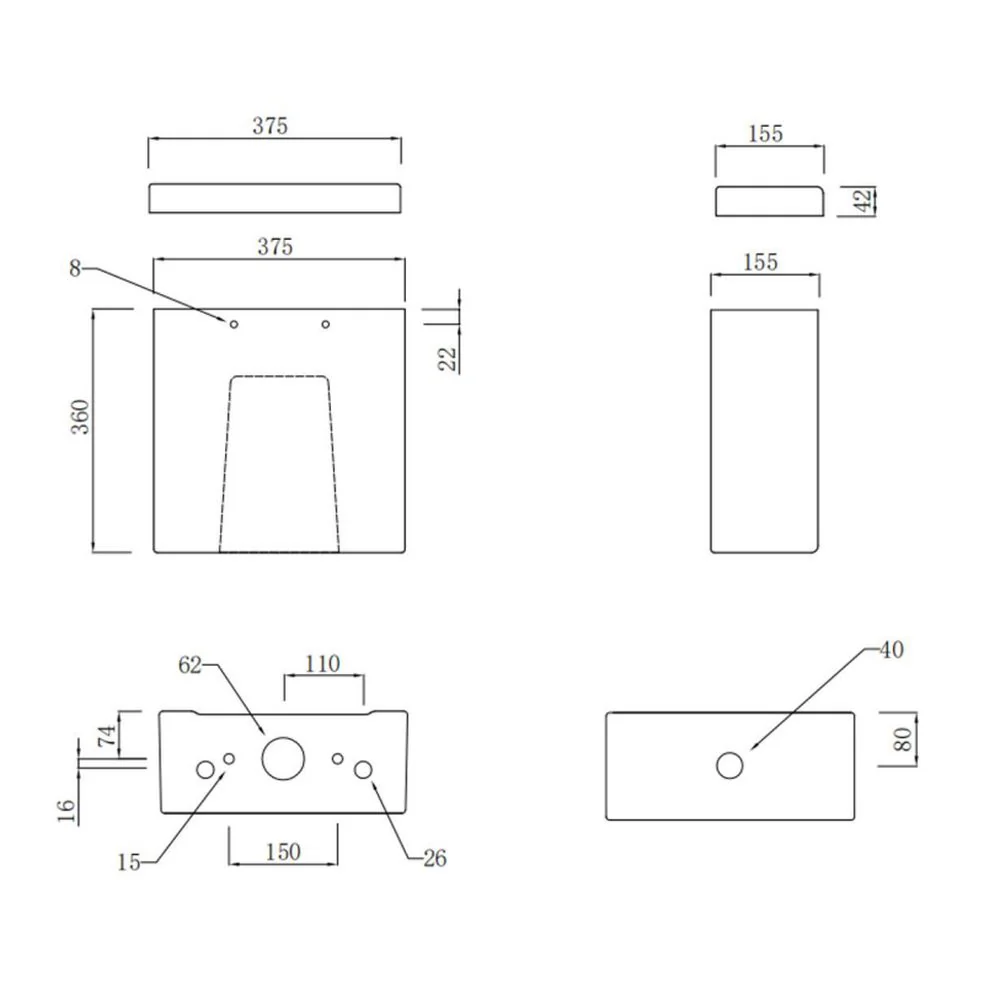 LECICO Zara Round - Close Coupled Cistern and Mech - Image 3