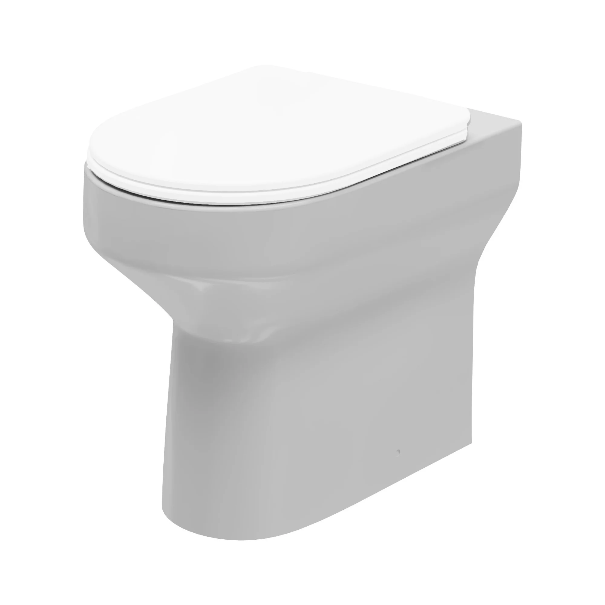 LECICO Zara Round Rimless WC - Comfort Height Back to Wall Pan