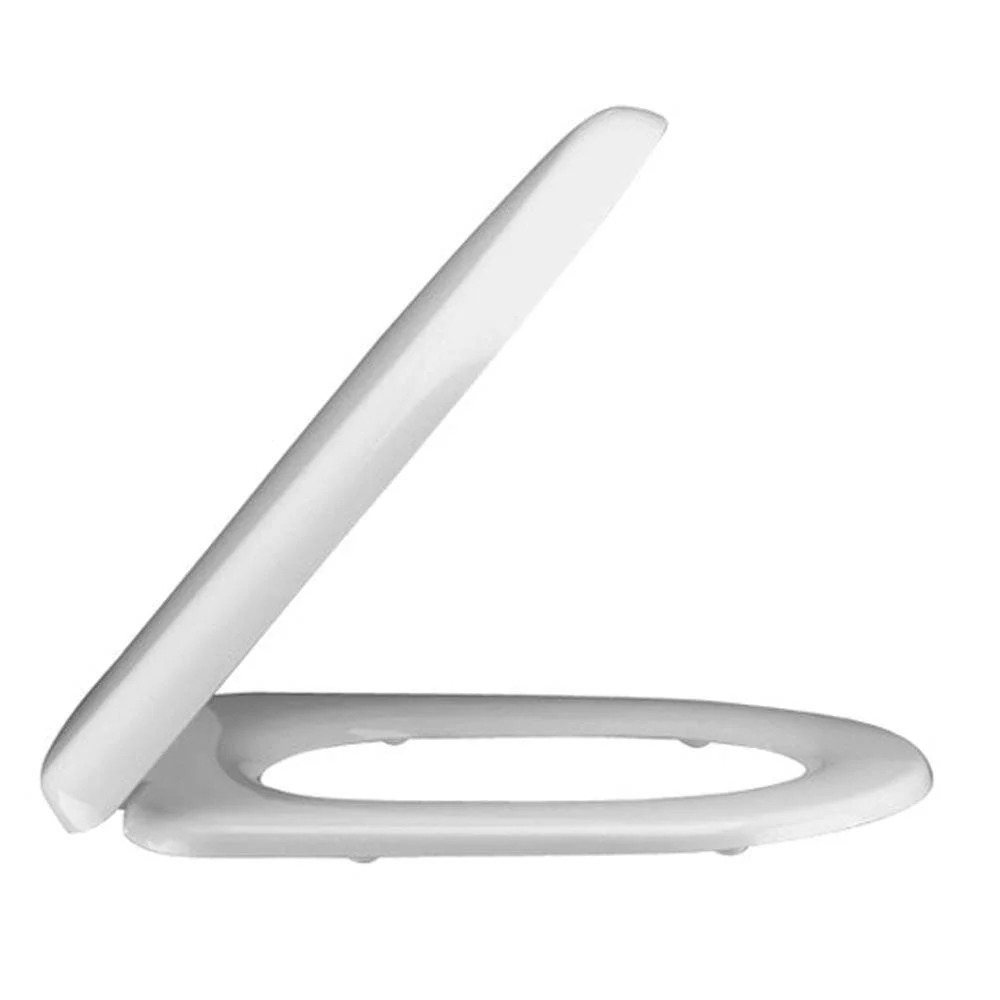 Luxury D-Shape Soft Close Top Fixing Toilet Seat White - Image 2