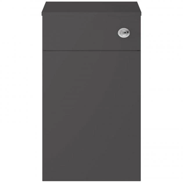 Mantello 500mm Back to Wall WC Unit - Gloss Grey